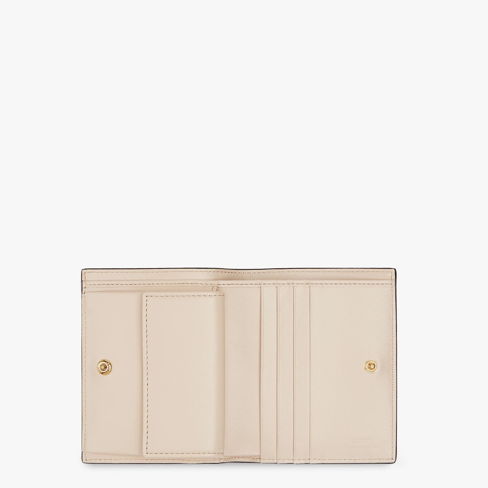 Pink leather compact wallet - 3