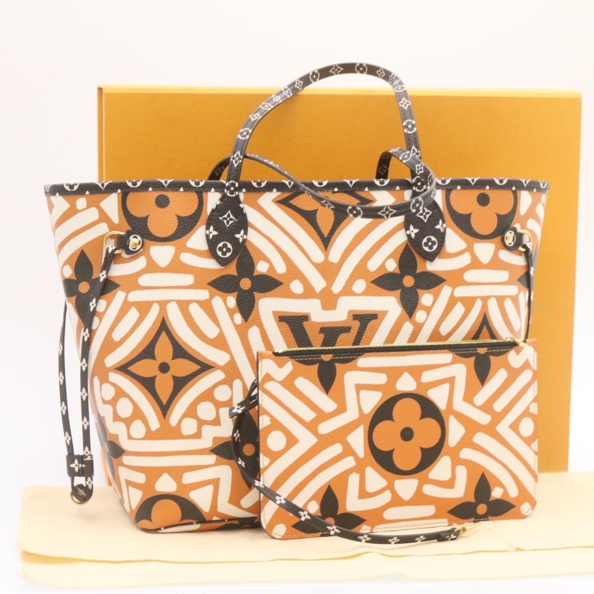 LOUIS VUITTON Monogram Giant Neverfull MM Tote Bag Caramel M56584 - 11