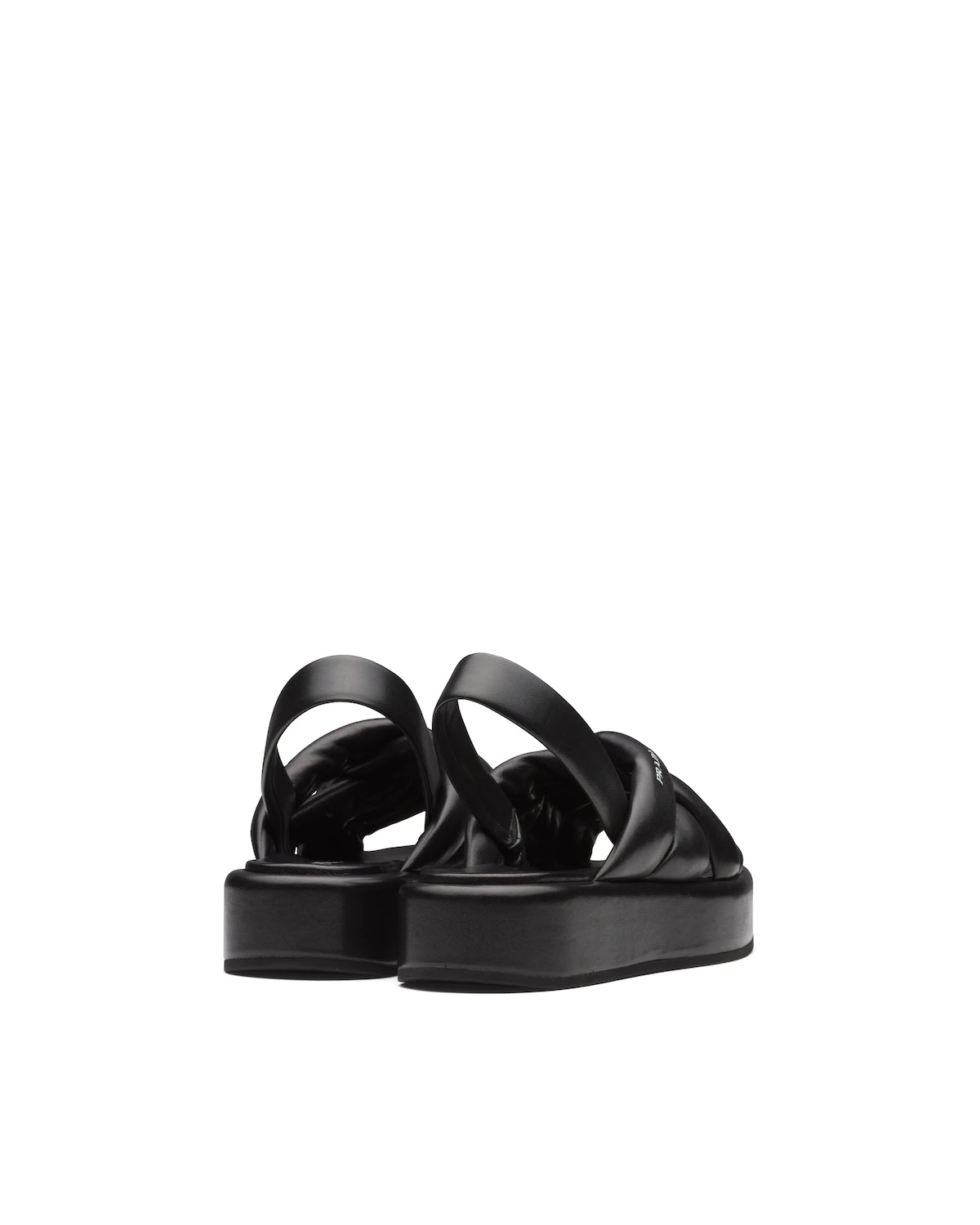 Nappa leather flatform sandals - 5