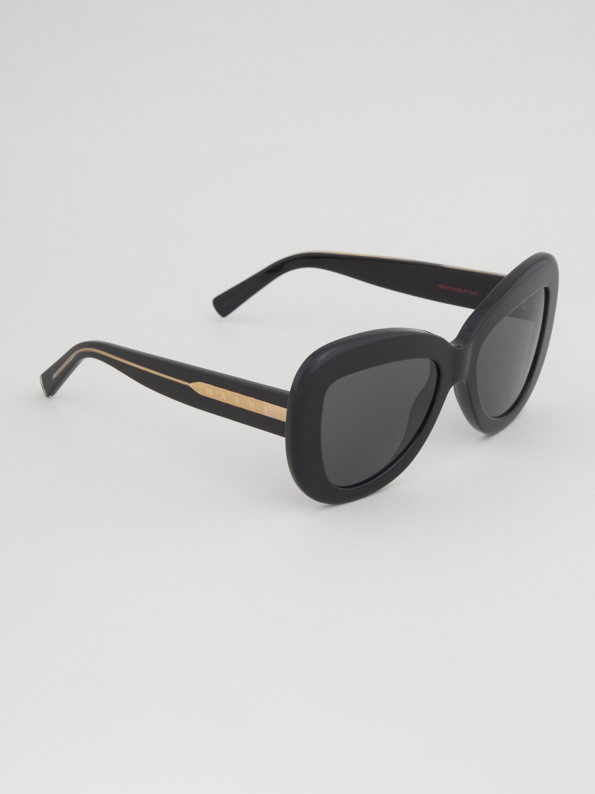 BLACK ACETATE ELEPHANT ISLAND SUNGLASSES - 2