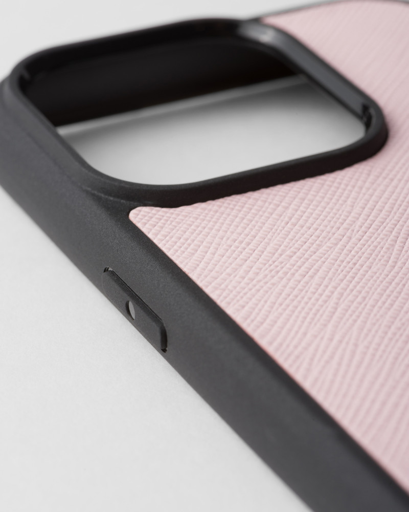 Prada Saffiano leather cover for iPhone 15 Pro outlook
