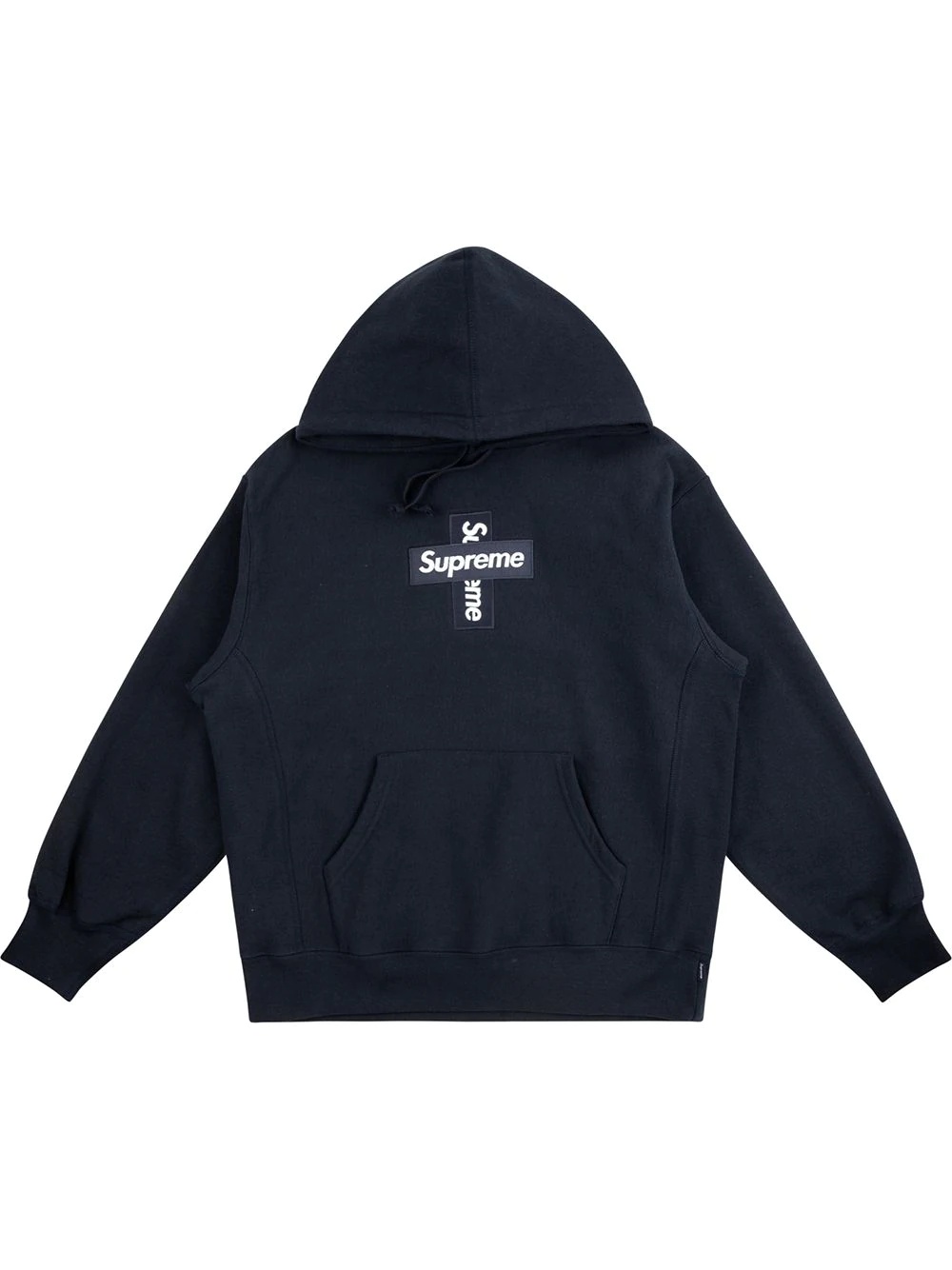 cross box logo hoodie - 1