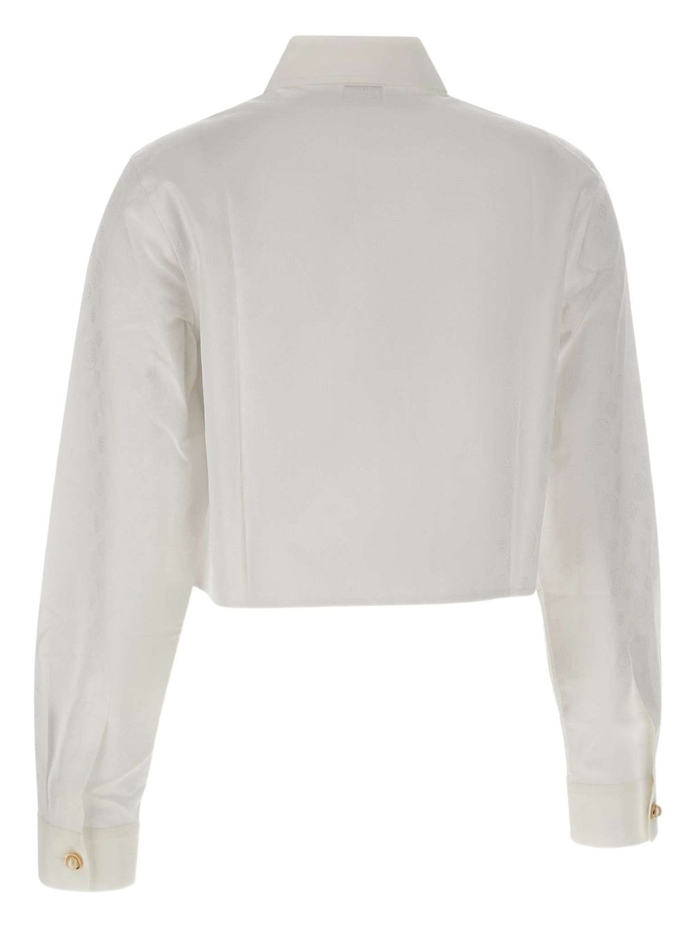 cotton cropped shirt - 3