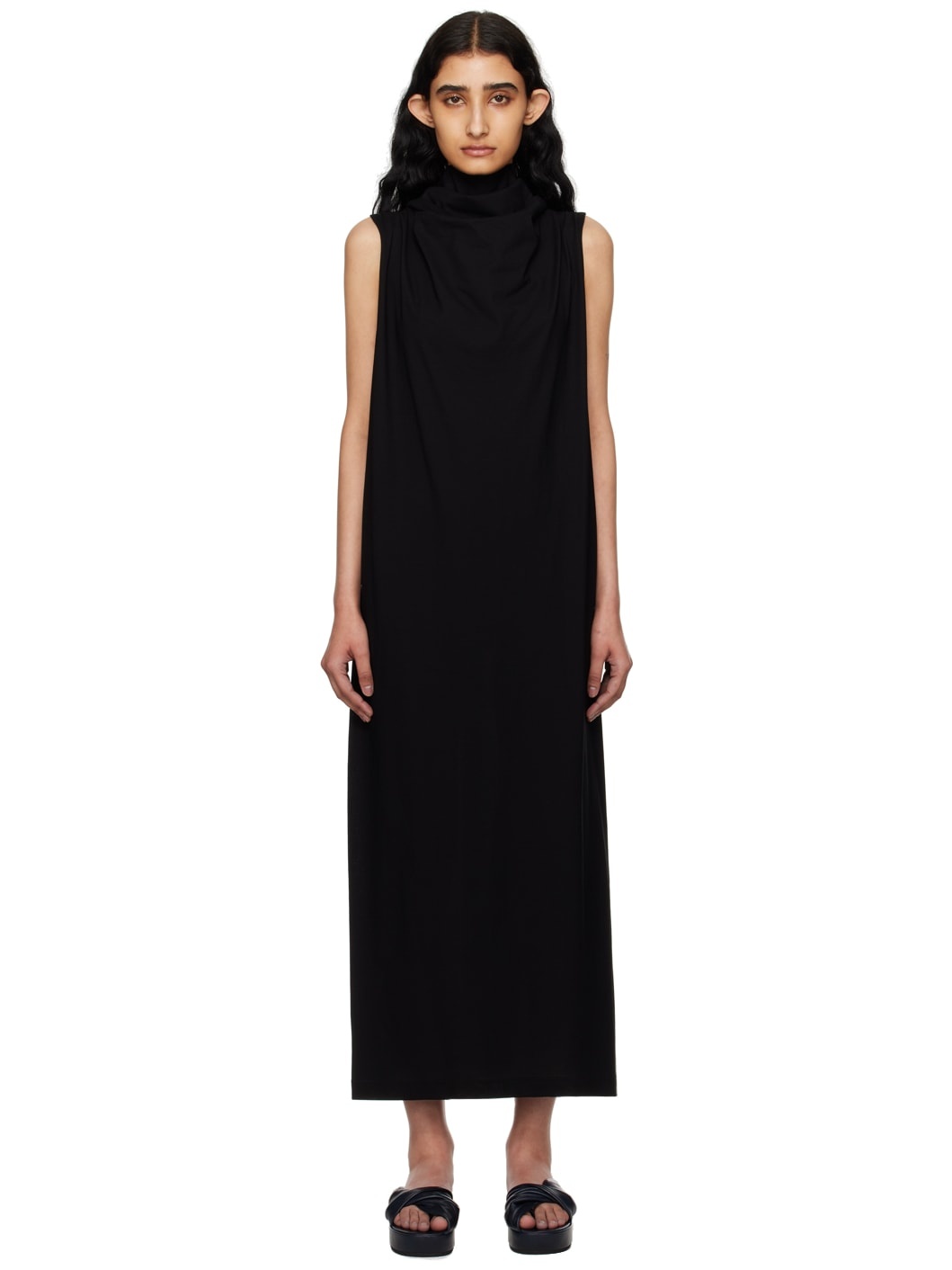 Black Knot Midi Dress - 1