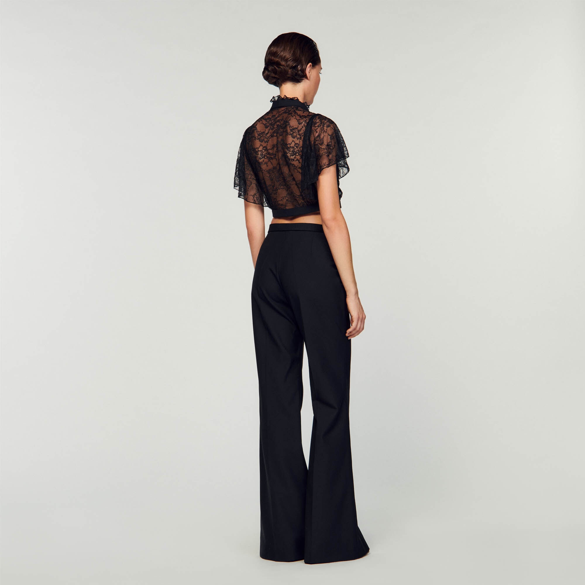 SHORT LACE BLOUSE - 6