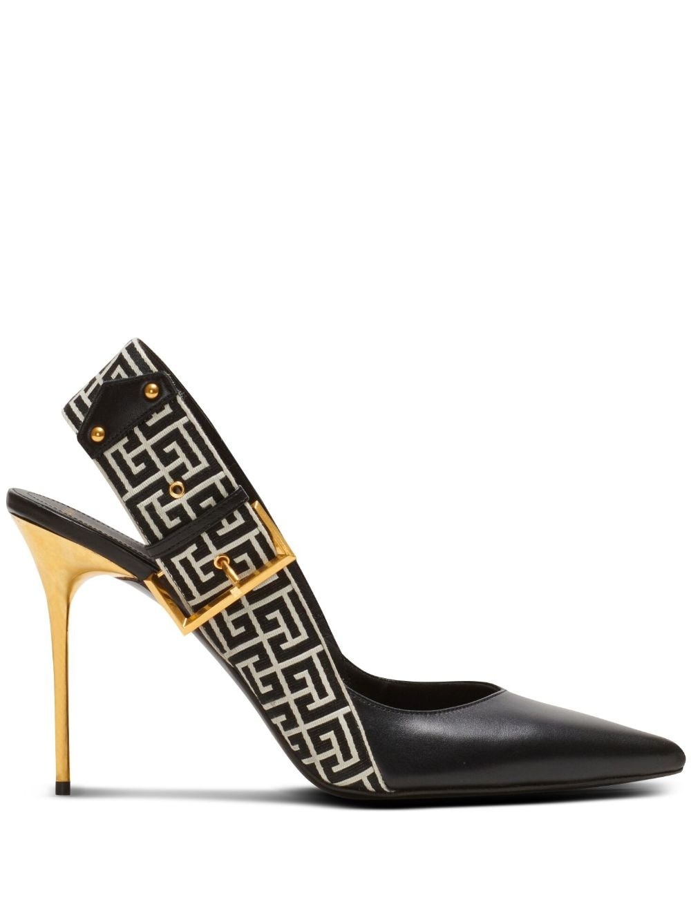Ruby monogram slingback pumps - 1