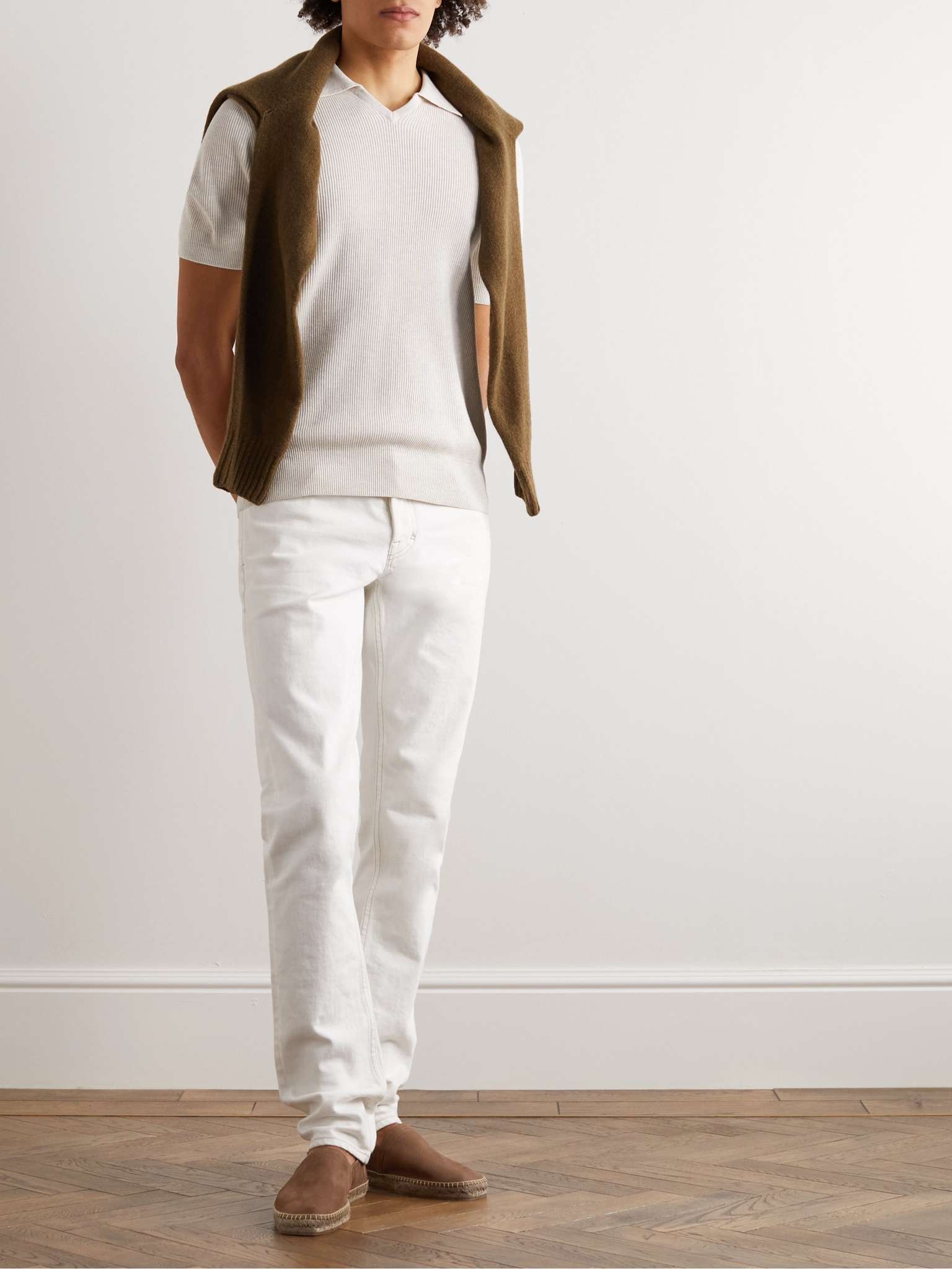 Barnes Textured-Leather Espadrilles - 2