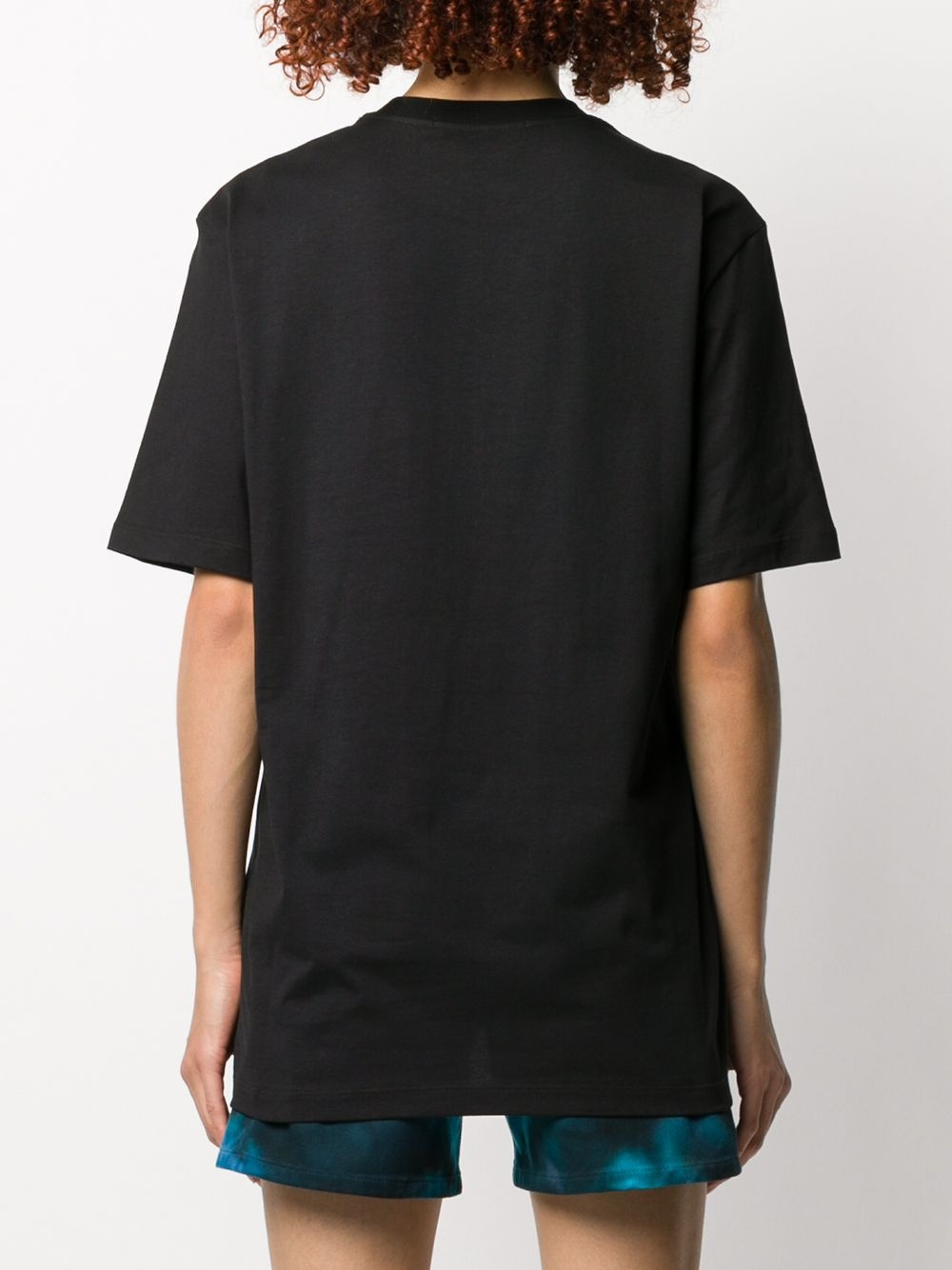 sequined logo T-shirt - 4