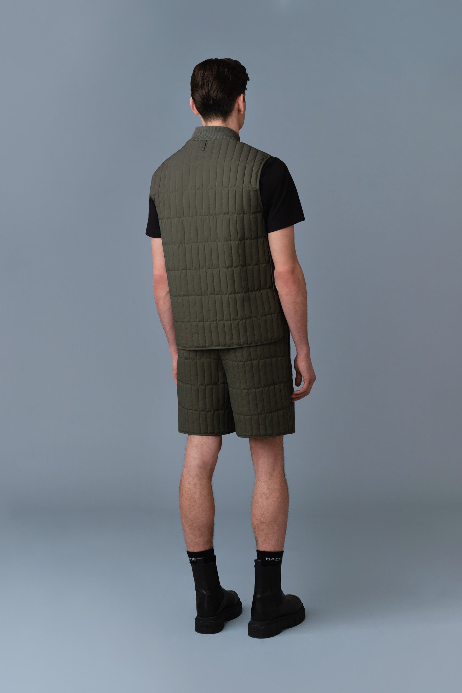 LEVI Light Down Vertical Quilted Vest - 4