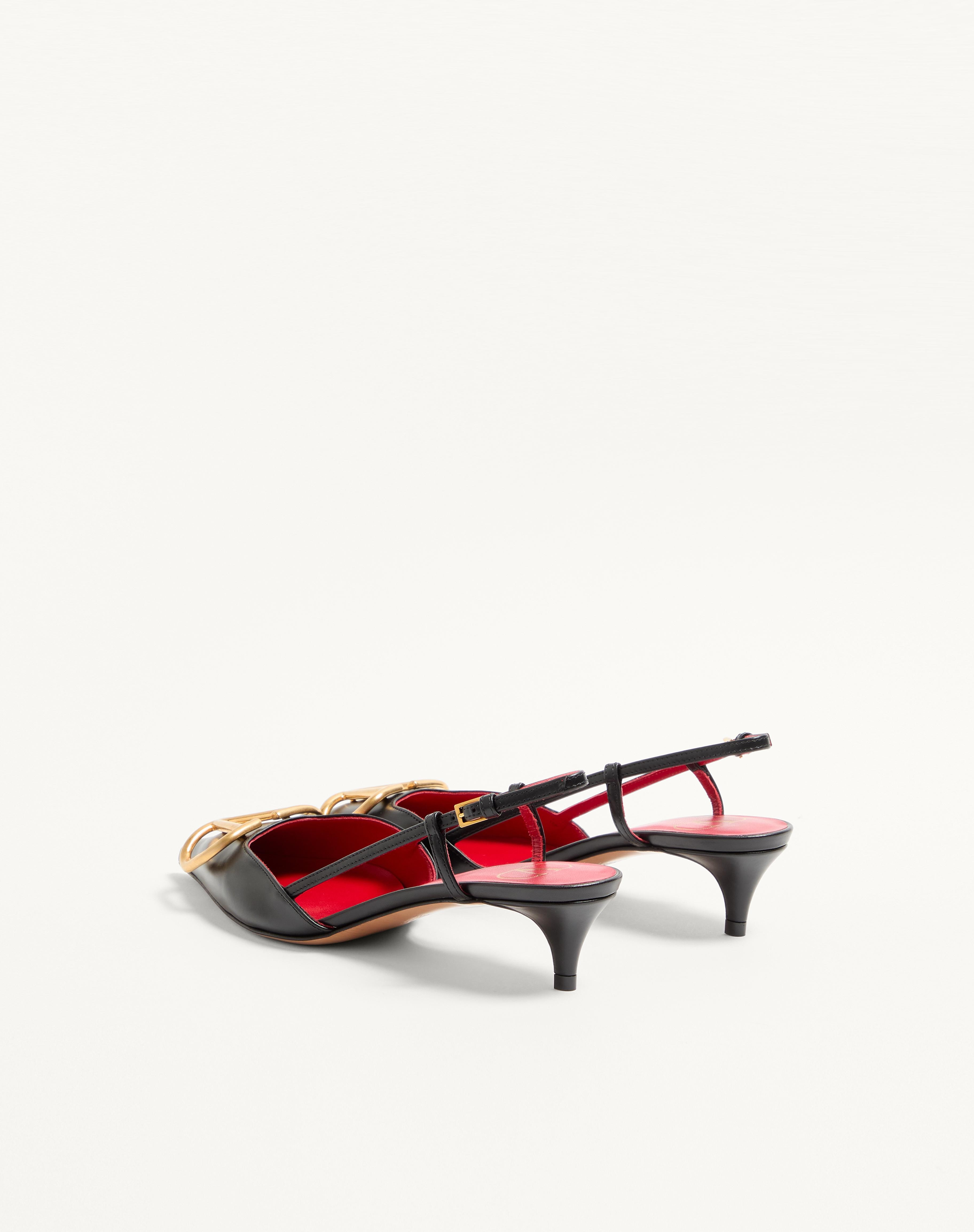 VLOGO SIGNATURE CALFSKIN SLINGBACK PUMP 40MM / 1.6 IN. - 4