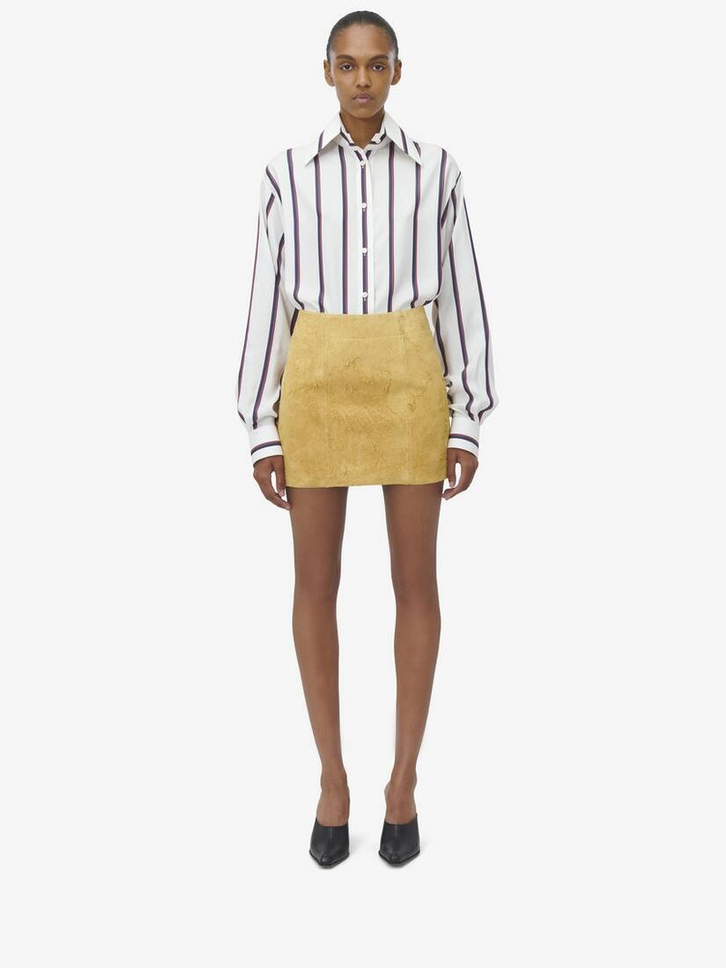 Alexander McQueen Suede Mini Skirt outlook