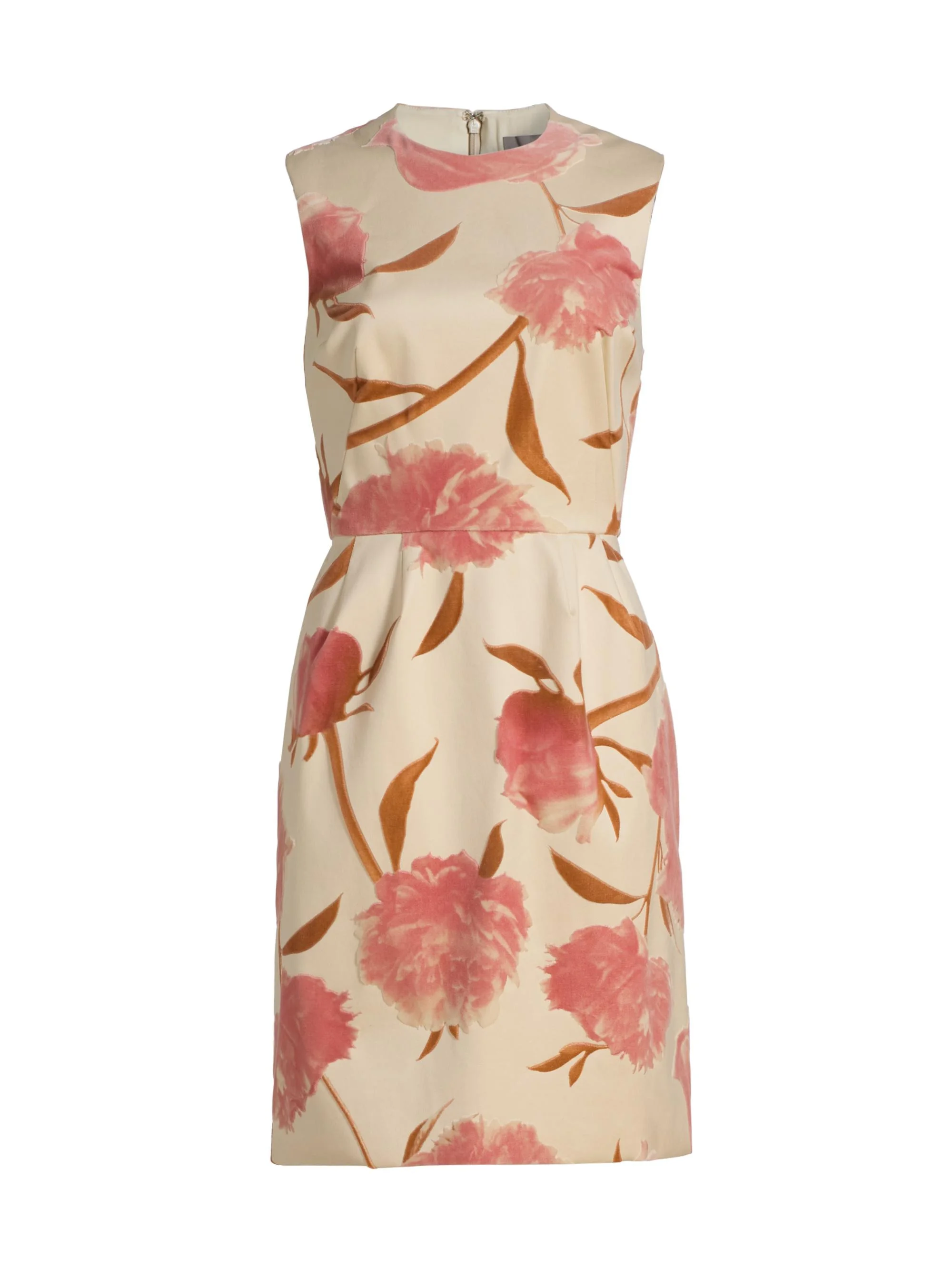 Women's Floral Cotton Sleeveless Minidress - Pink Multi - 1