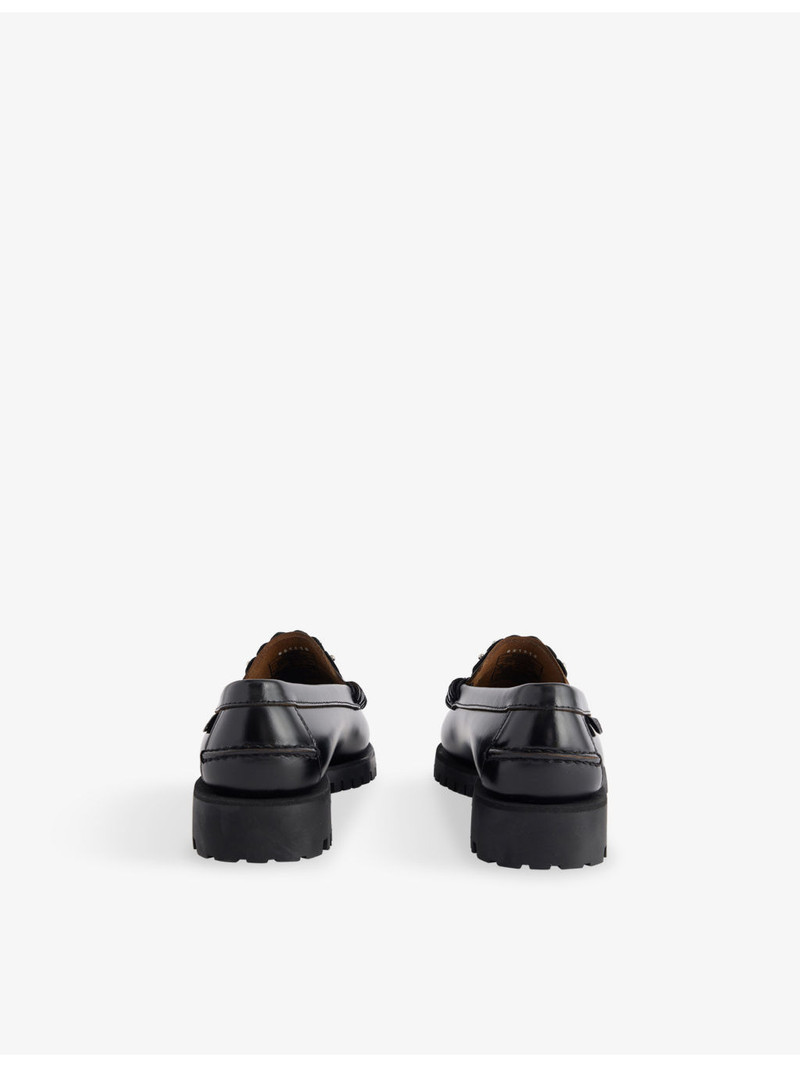 WEEKEND Max Mara Penny Studded Leather Loafers outlook