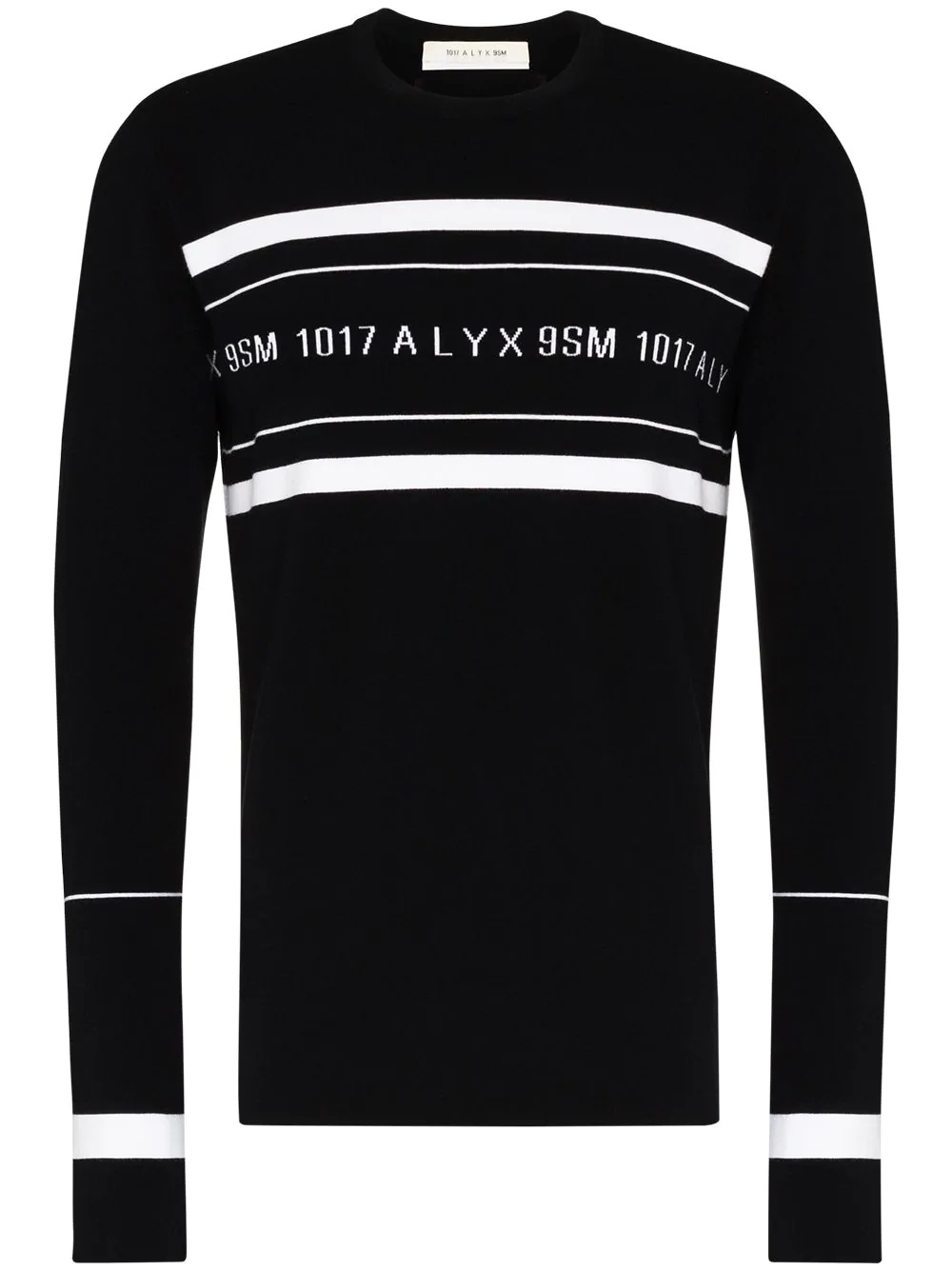 logo-intarsia crew-neck jumper - 1