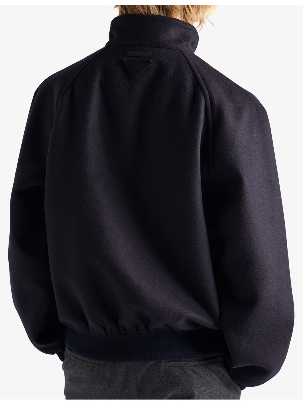 Stand-Up Collar Wool and Cashmere Jacket - 4