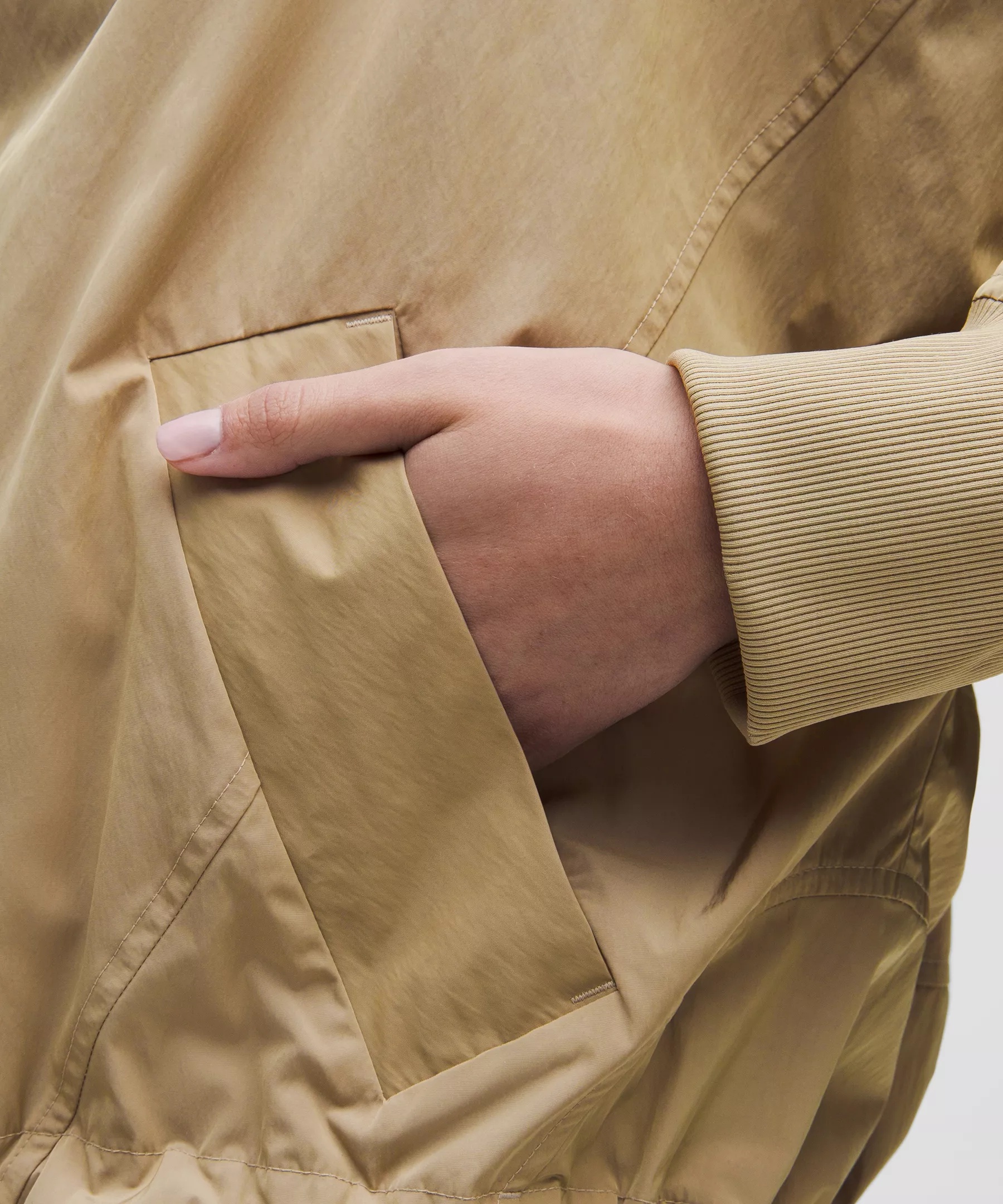 Lightweight Hem-Cinch Bomber Jacket - 5