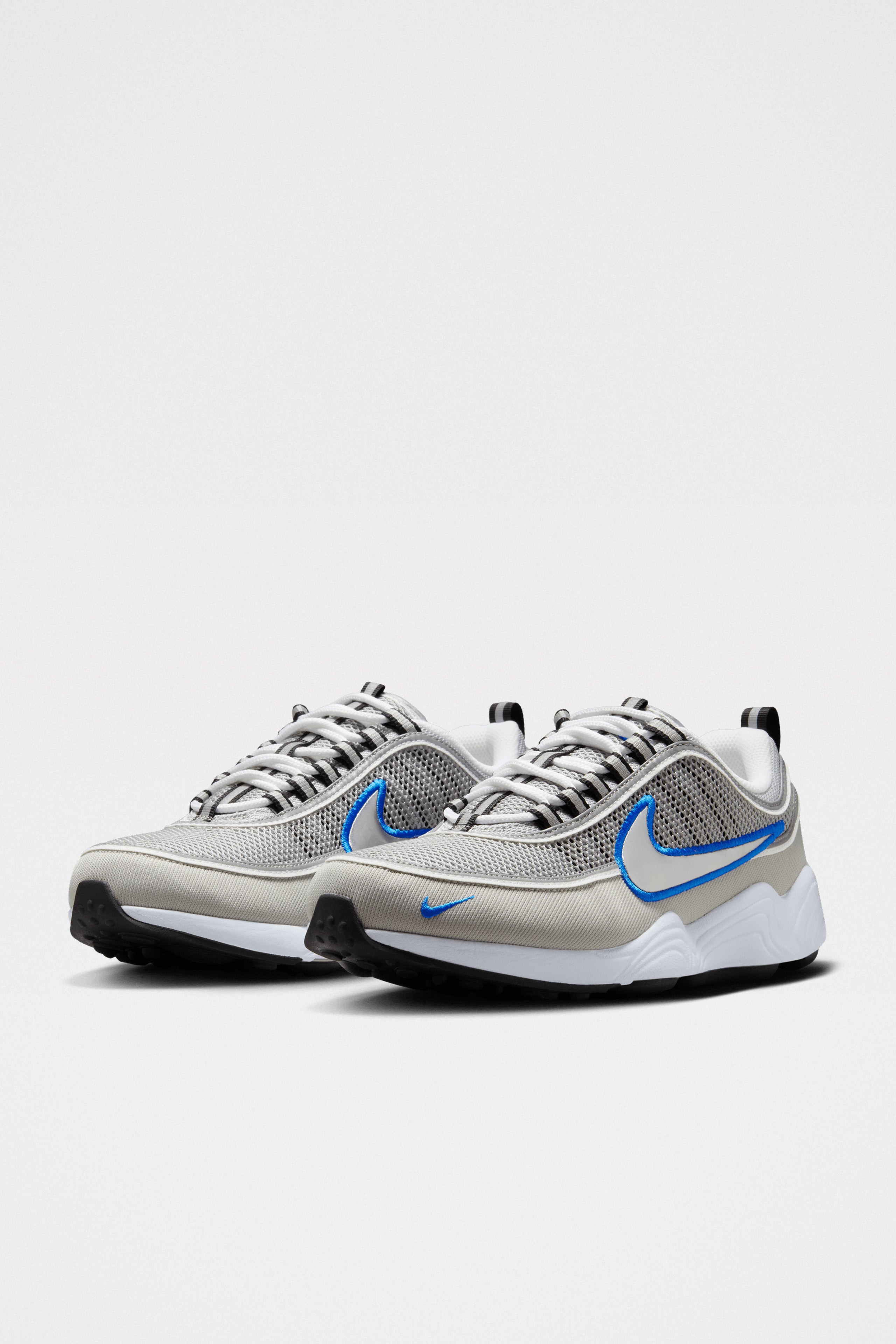 NIKE AIR ZOOM SPIRIDON SP METALLIC SILVER / SIGNAL BLUE - 3