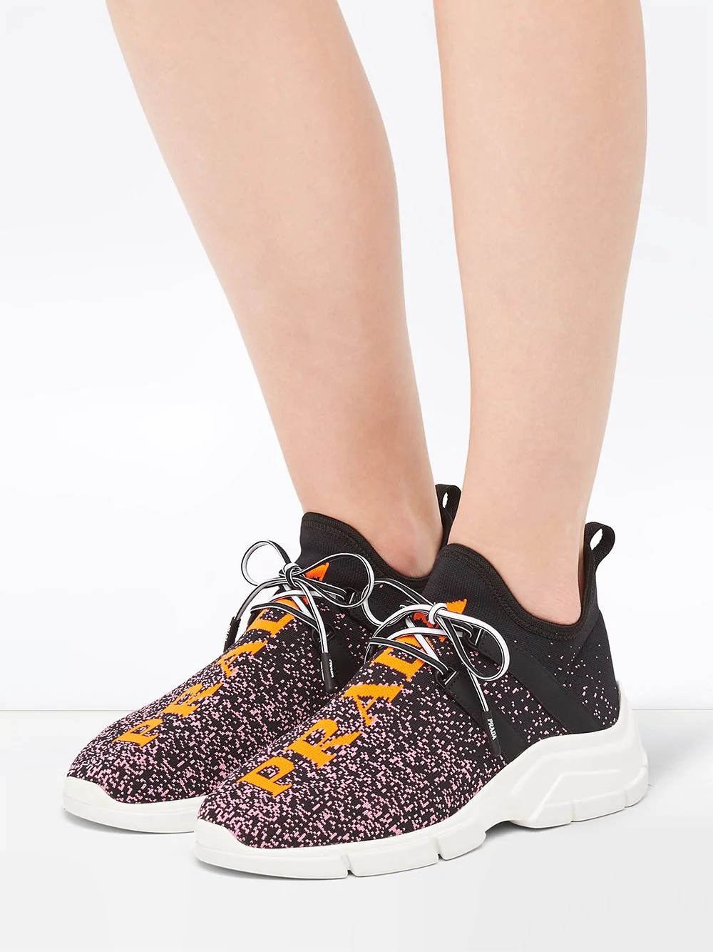 knit fabric sneakers - 5