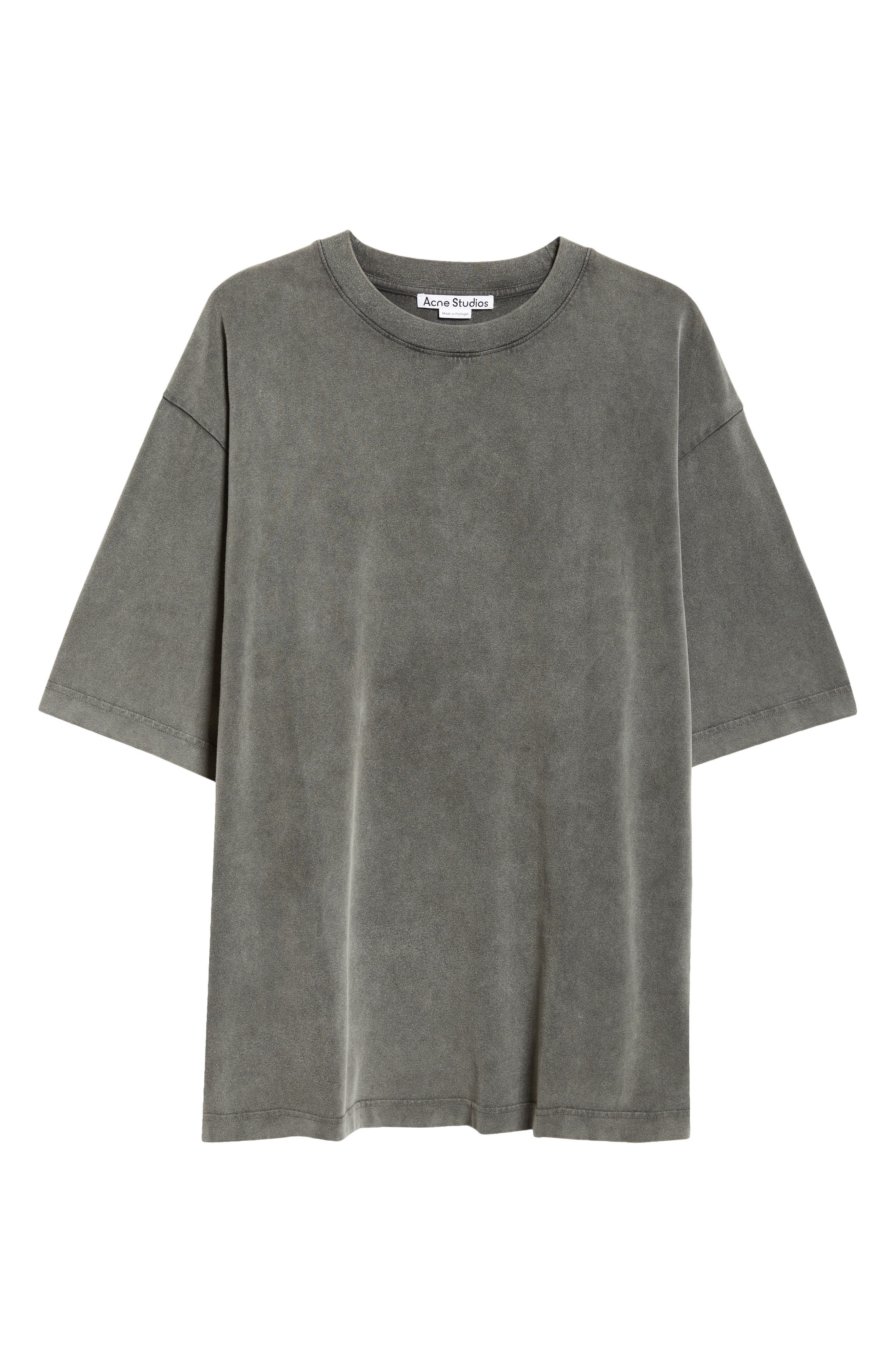 Acne Studios Exford Oversize T-Shirt in Faded Black at Nordstrom - 6