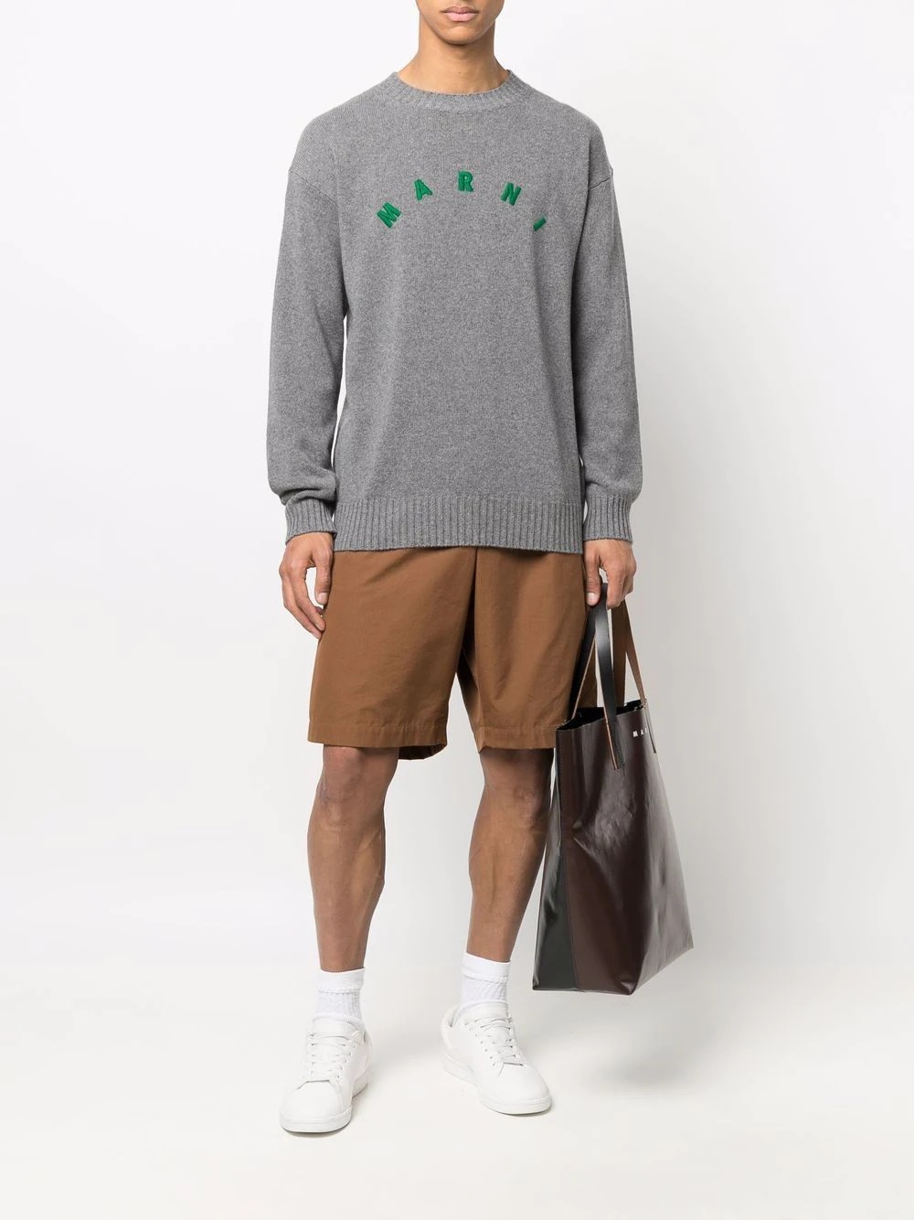 embroidered-logo jumper - 2