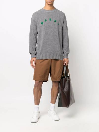 Marni embroidered-logo jumper outlook