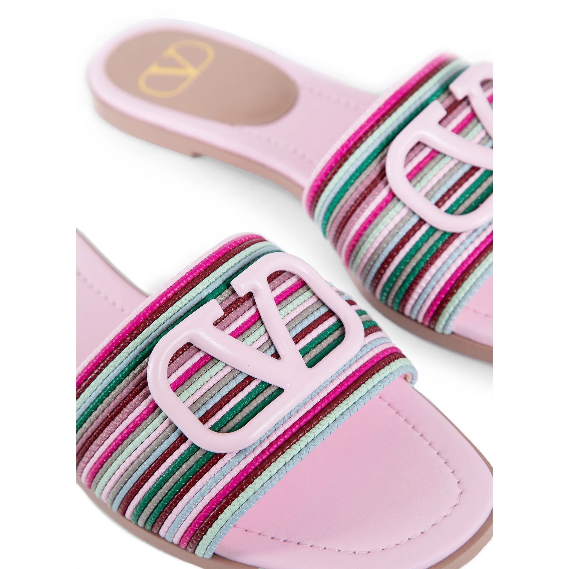 Valentino Garavani V Logo Signature Slides Women - 3