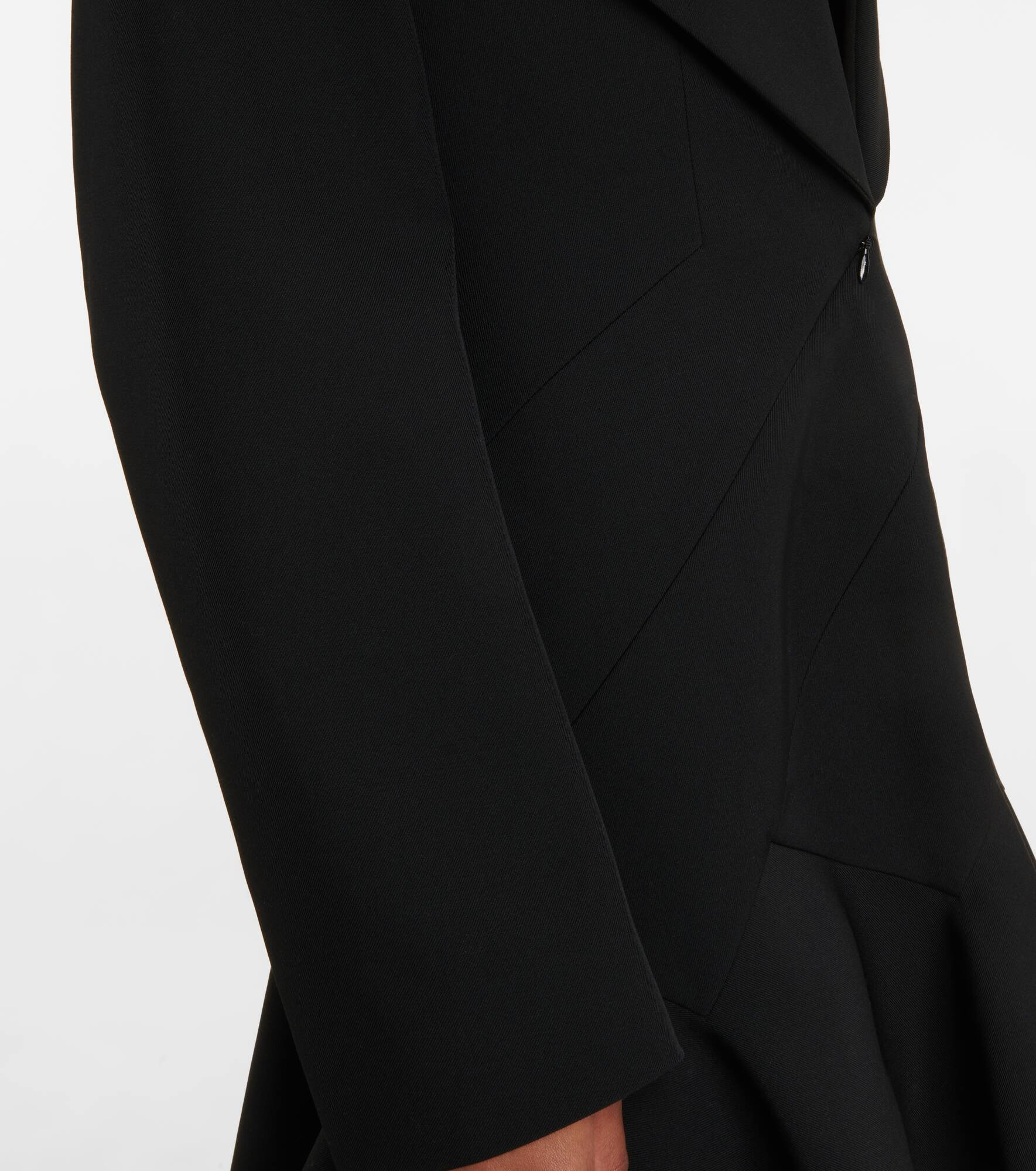 Hooded wool minidress - 6