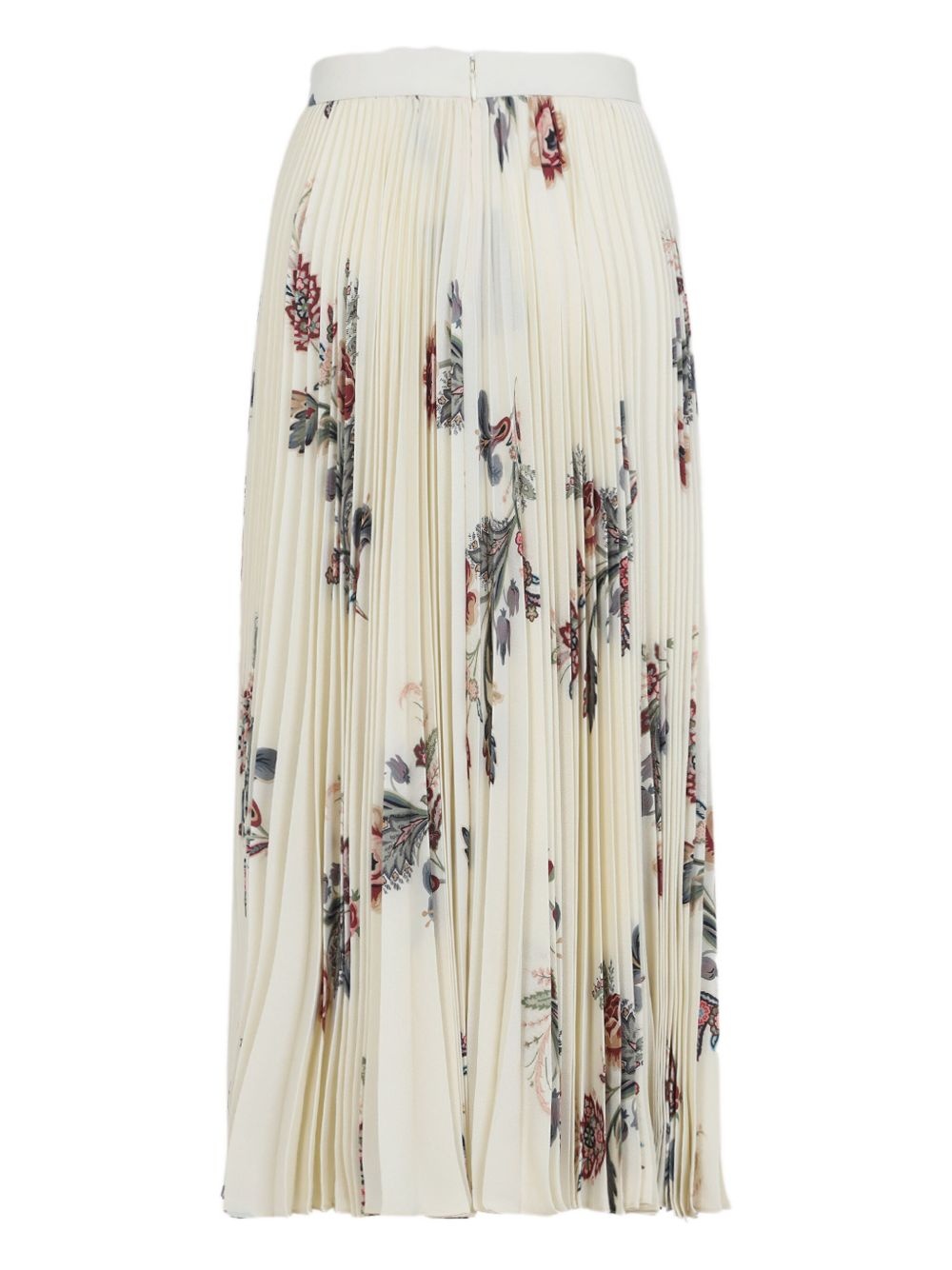 pleated floral-print skirt - 2