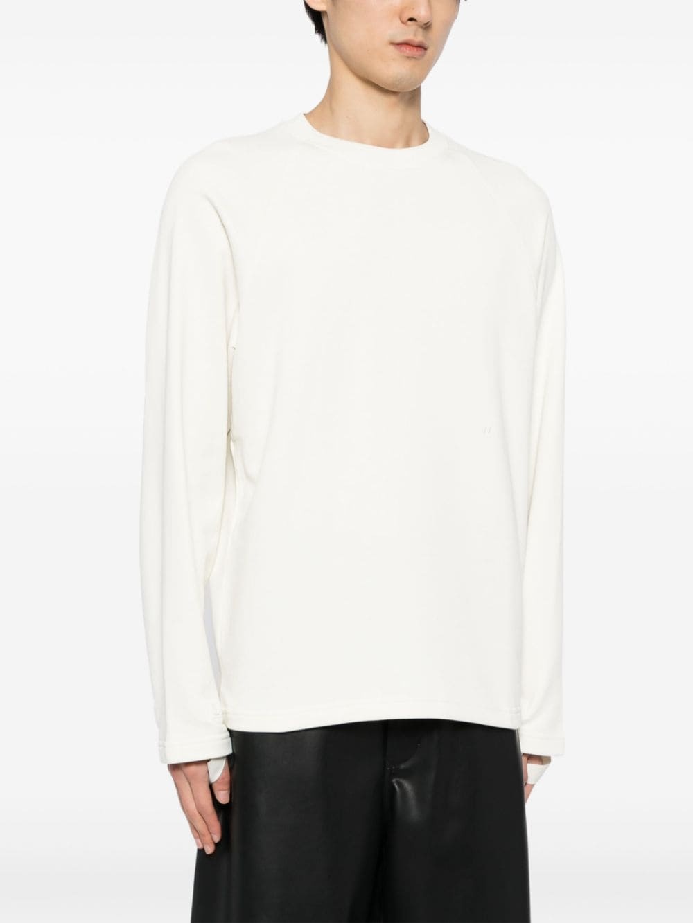 crew-neck cotton jumper - 4