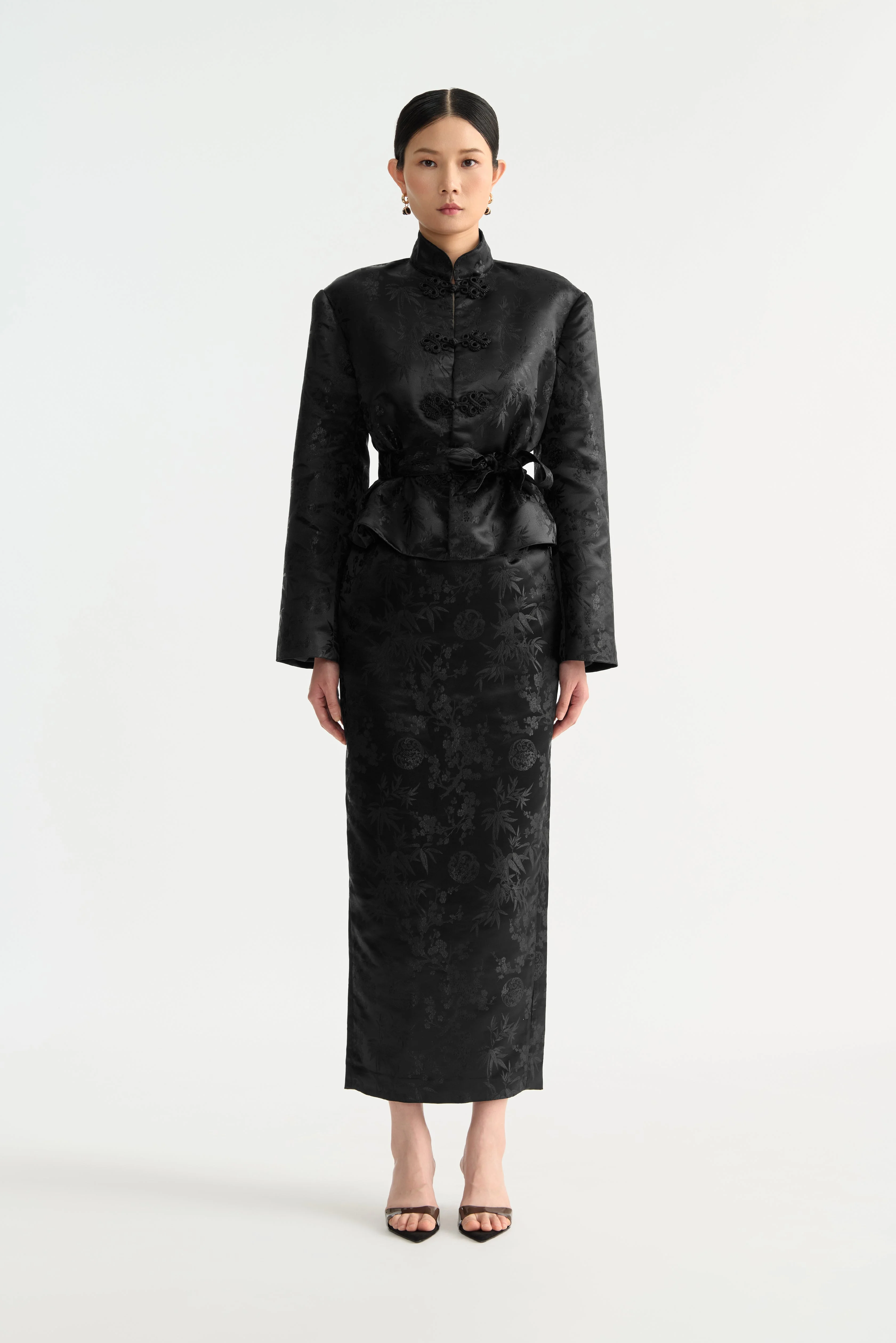 ROMAN JACQUARD SKIRT - 1