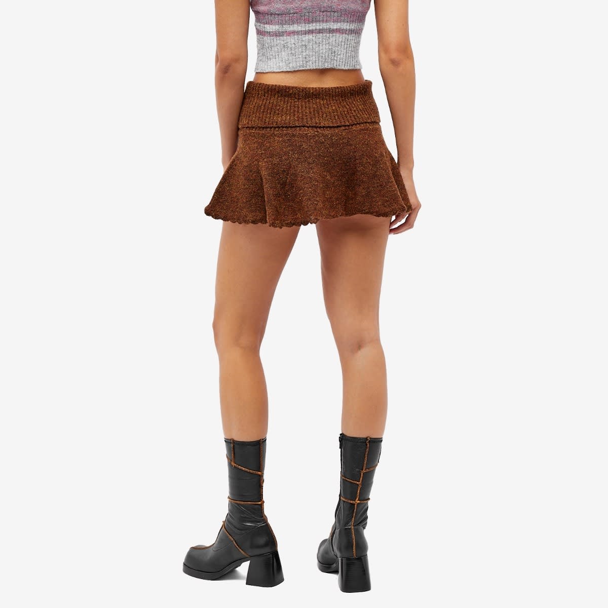 Danielle Guizio Heart Scallop Mini Skirt - 3