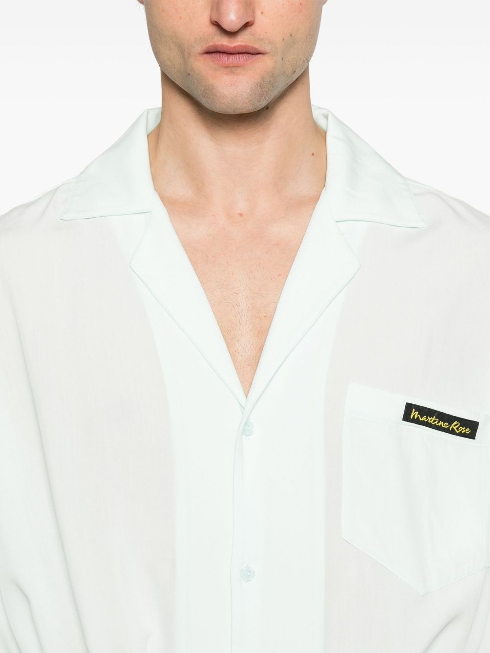 logo-patch shirt - 5