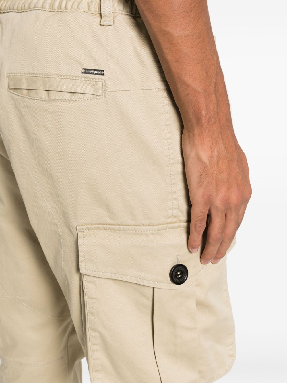 straight-leg cotton cargo trousers - 9