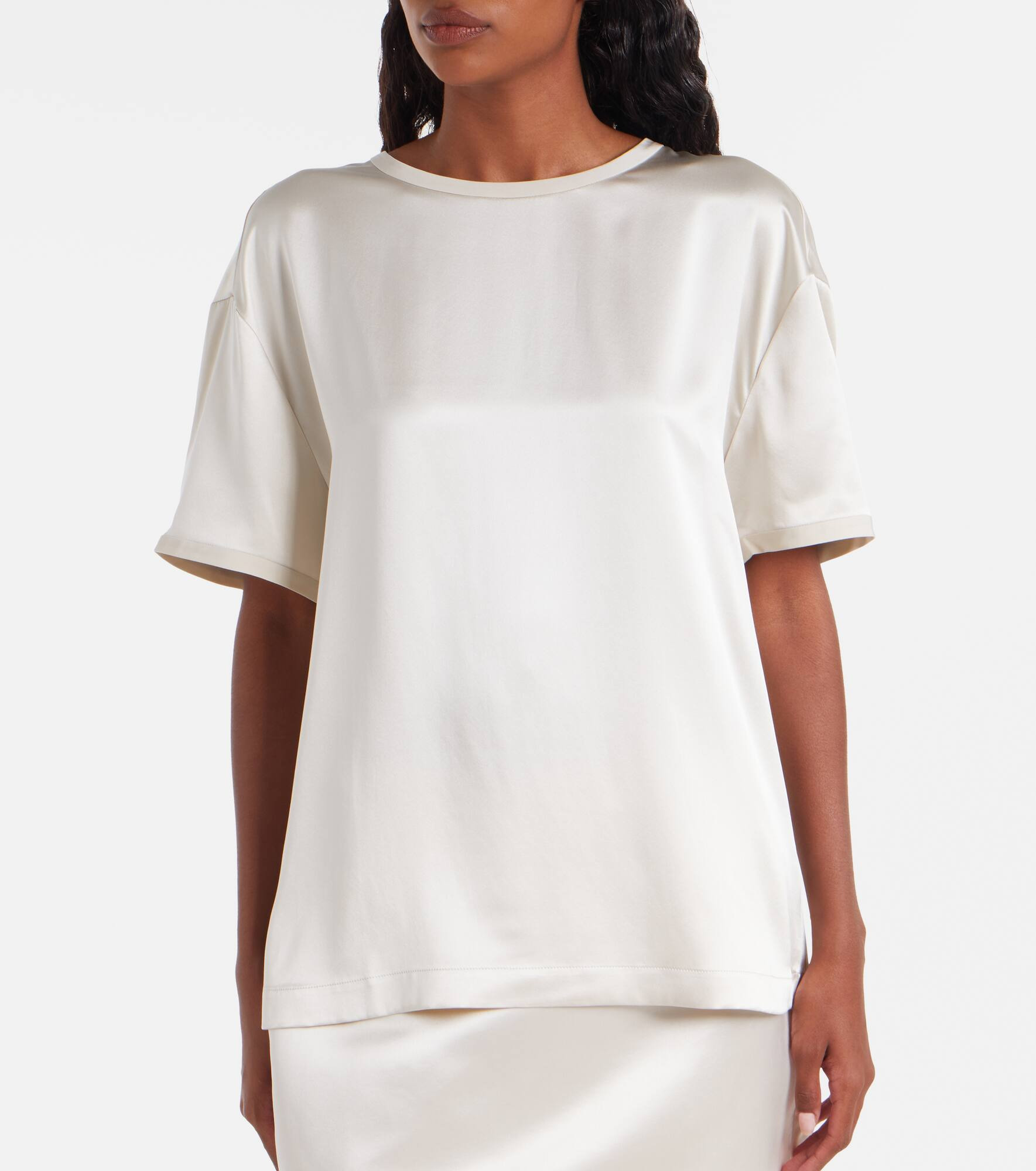 Silk satin T-shirt - 4