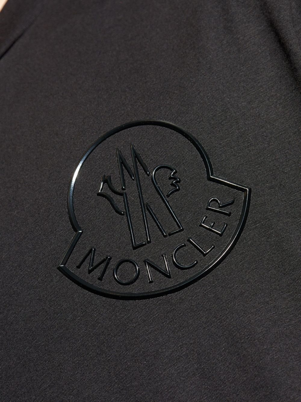 logo-embossed cotton T-shirt - 5