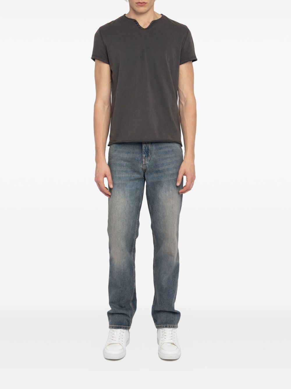 Tunisien Monastir button-fastening graphic-print T-shirt - 2