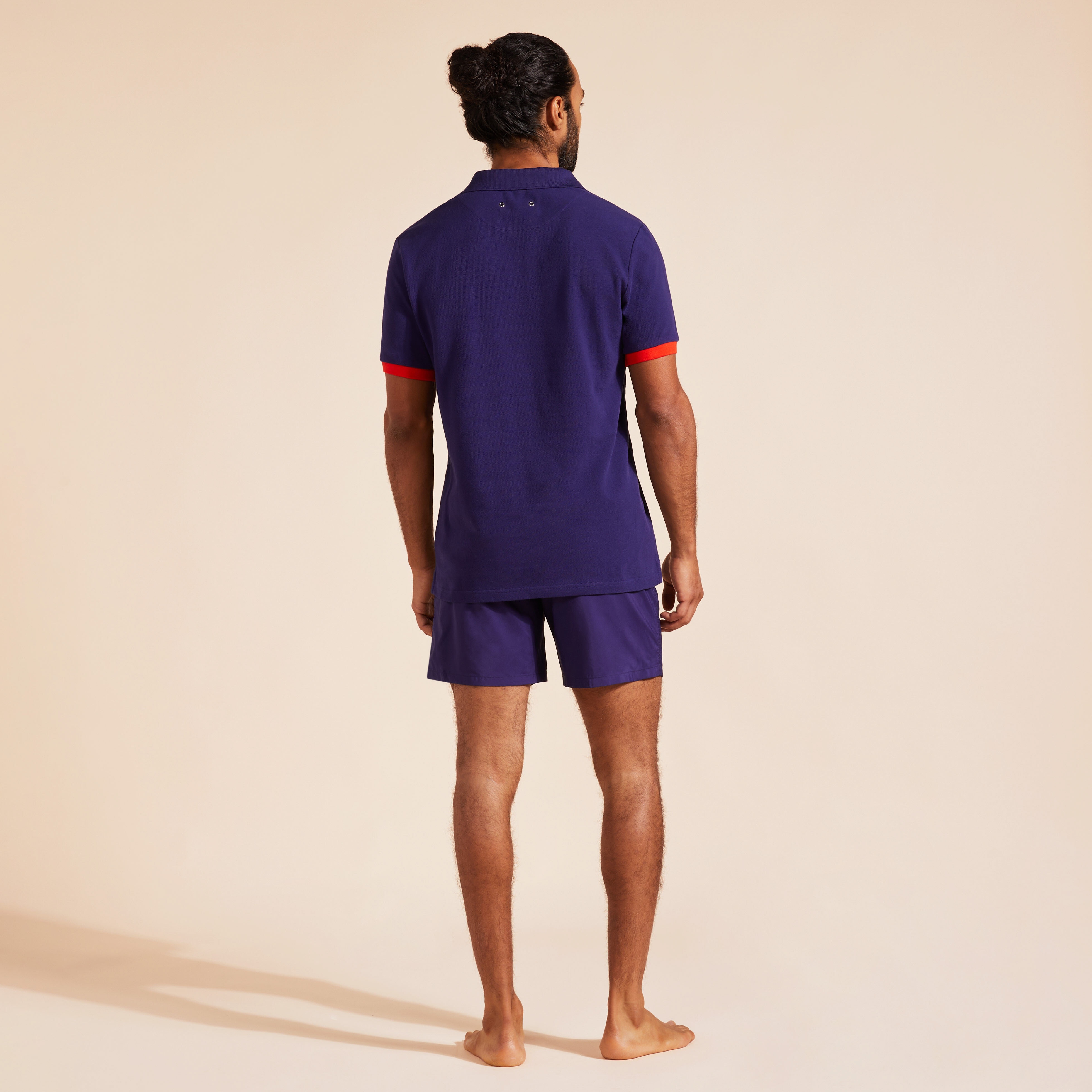 Men Cotton Polo Solid - 4