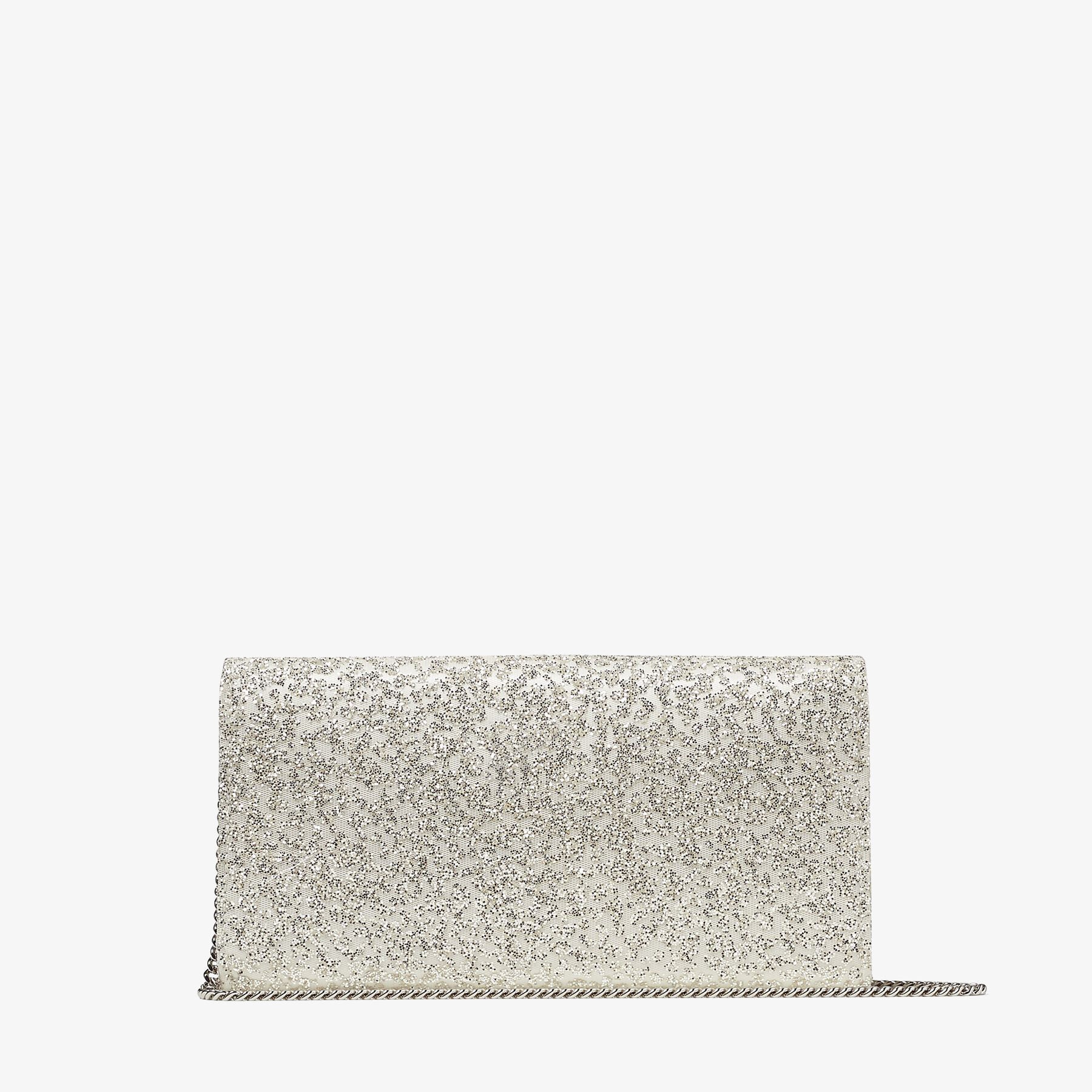 Emmie
Ivory Glitter Tulle Clutch Bag - 5
