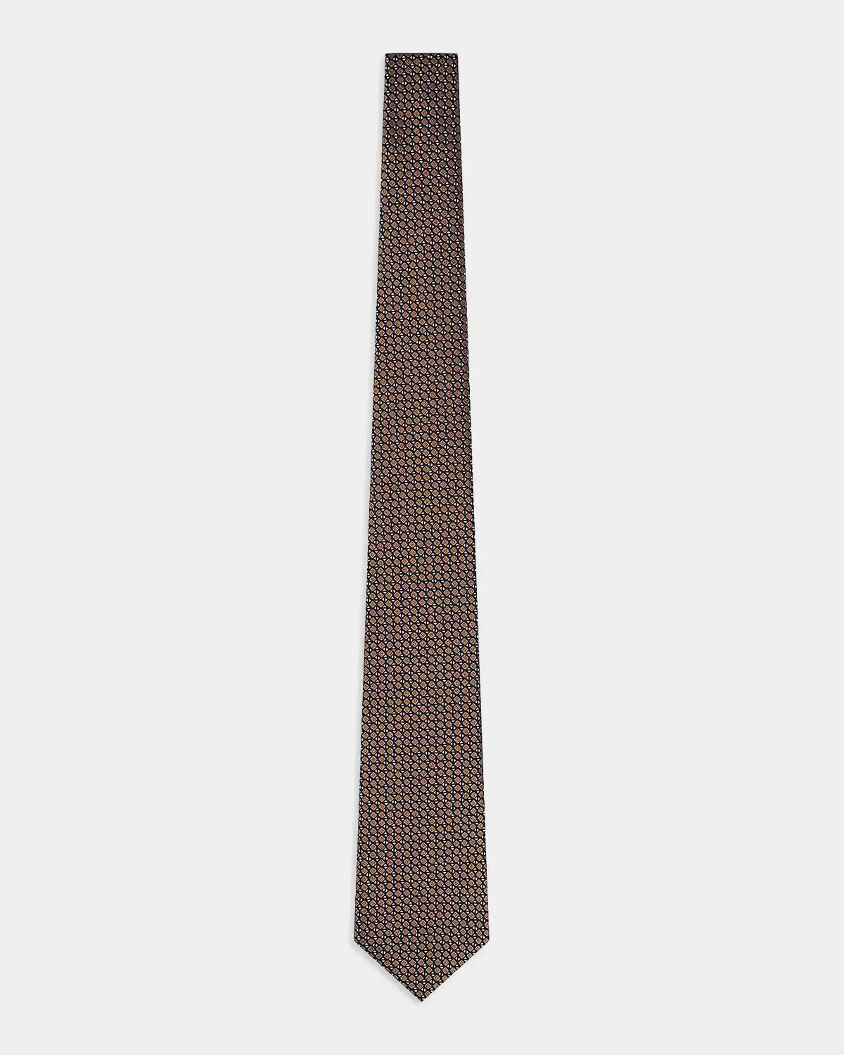 Men's Silk Geometric Tie - 1
