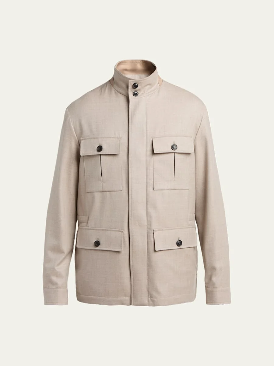 Men's Wool Field Jacket - 1
