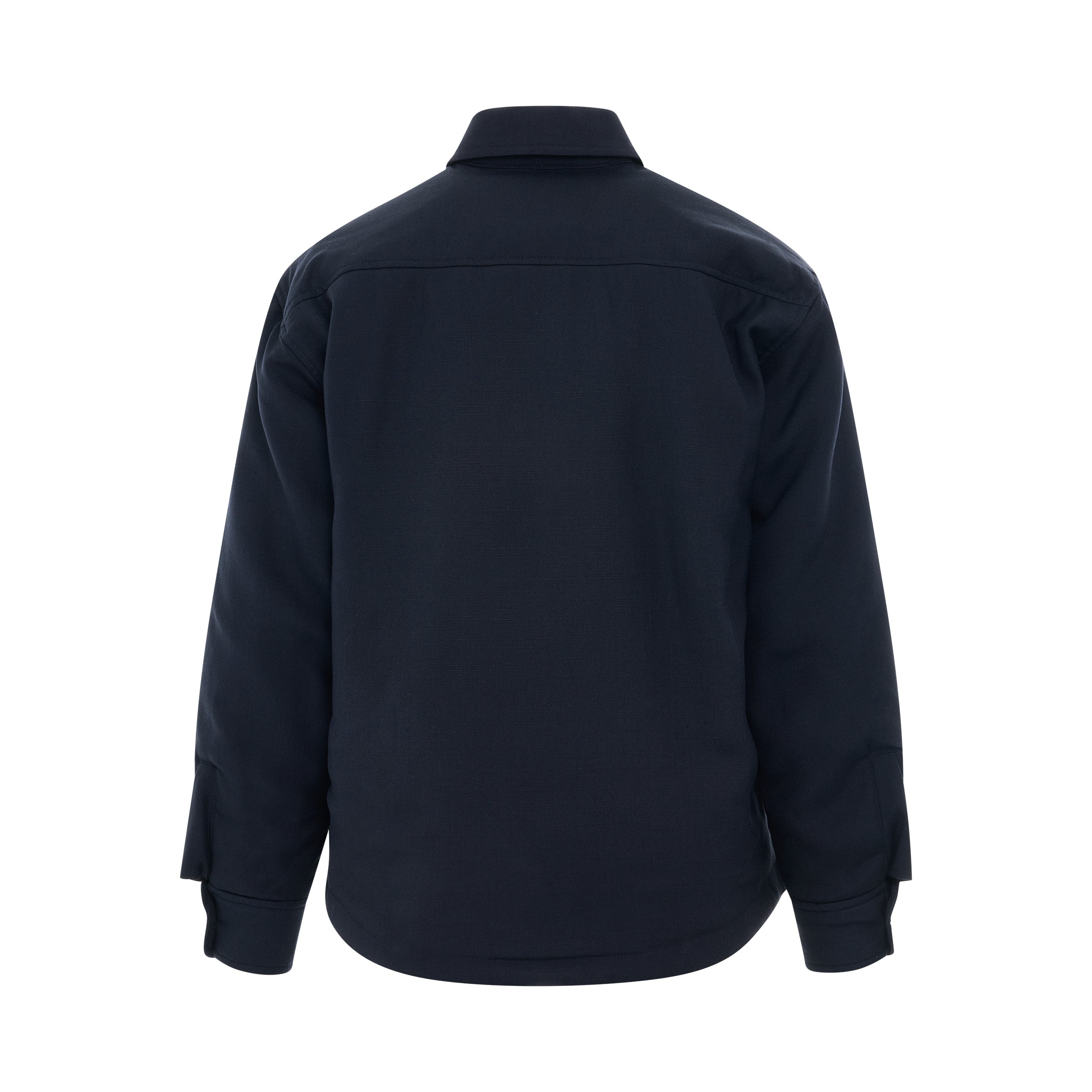Boulanger Padded Overshirt in Dark Navy - 4
