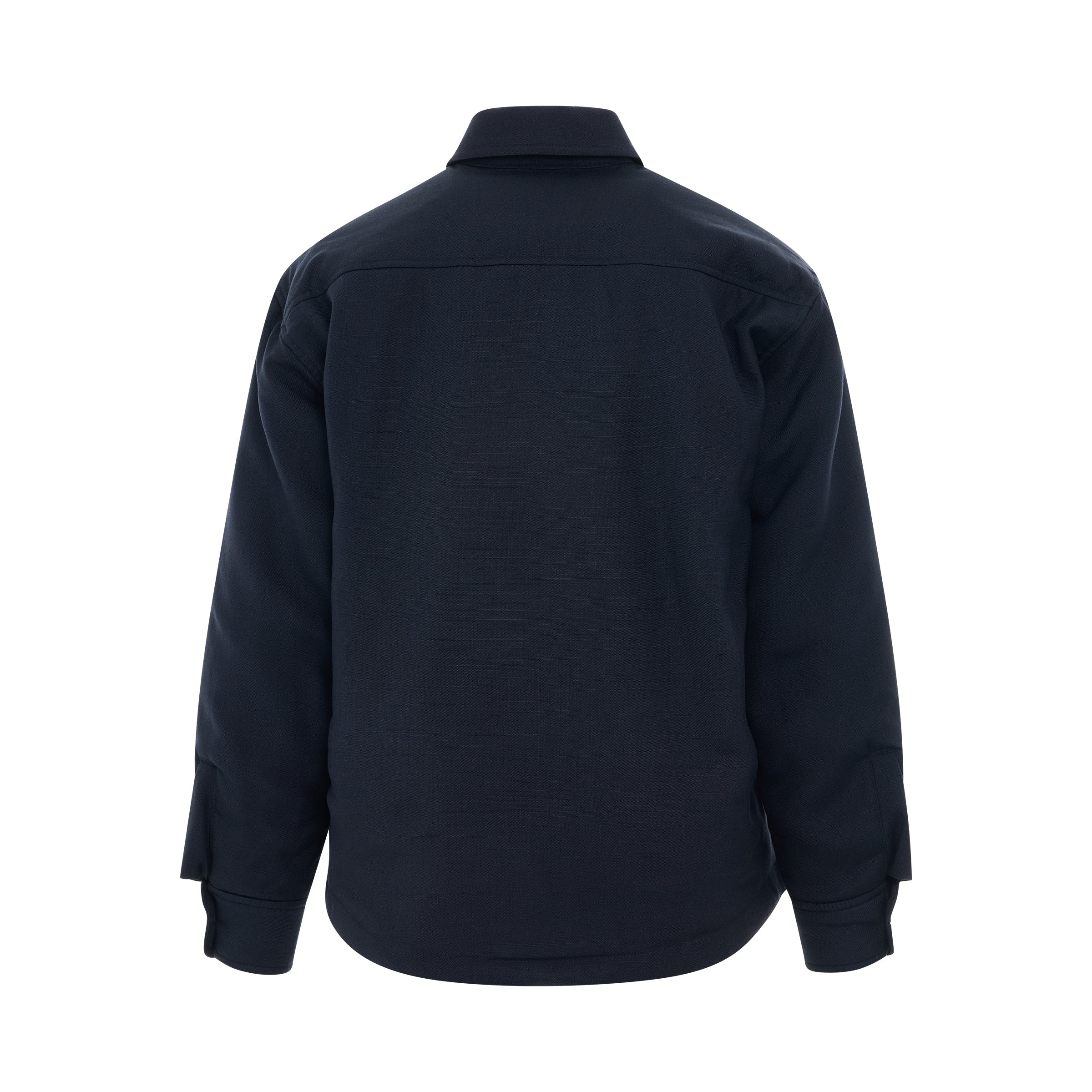 Boulanger Padded Overshirt in Dark Navy - 4