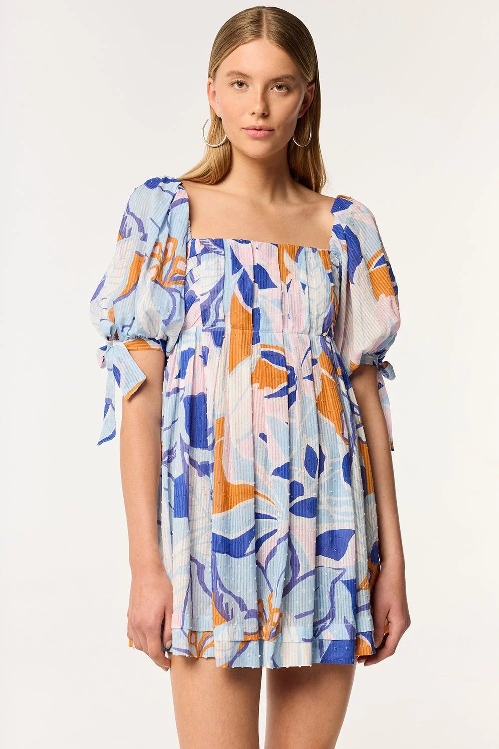 Mini Dress Catalina - Blue Macro Lilium - 1