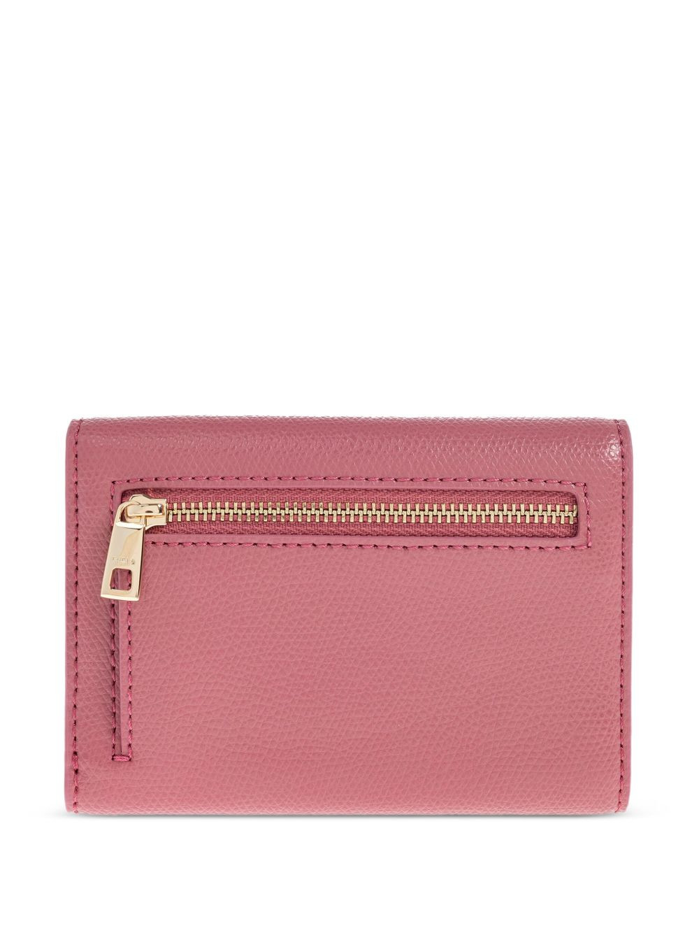 leather lock-detail wallet - 2