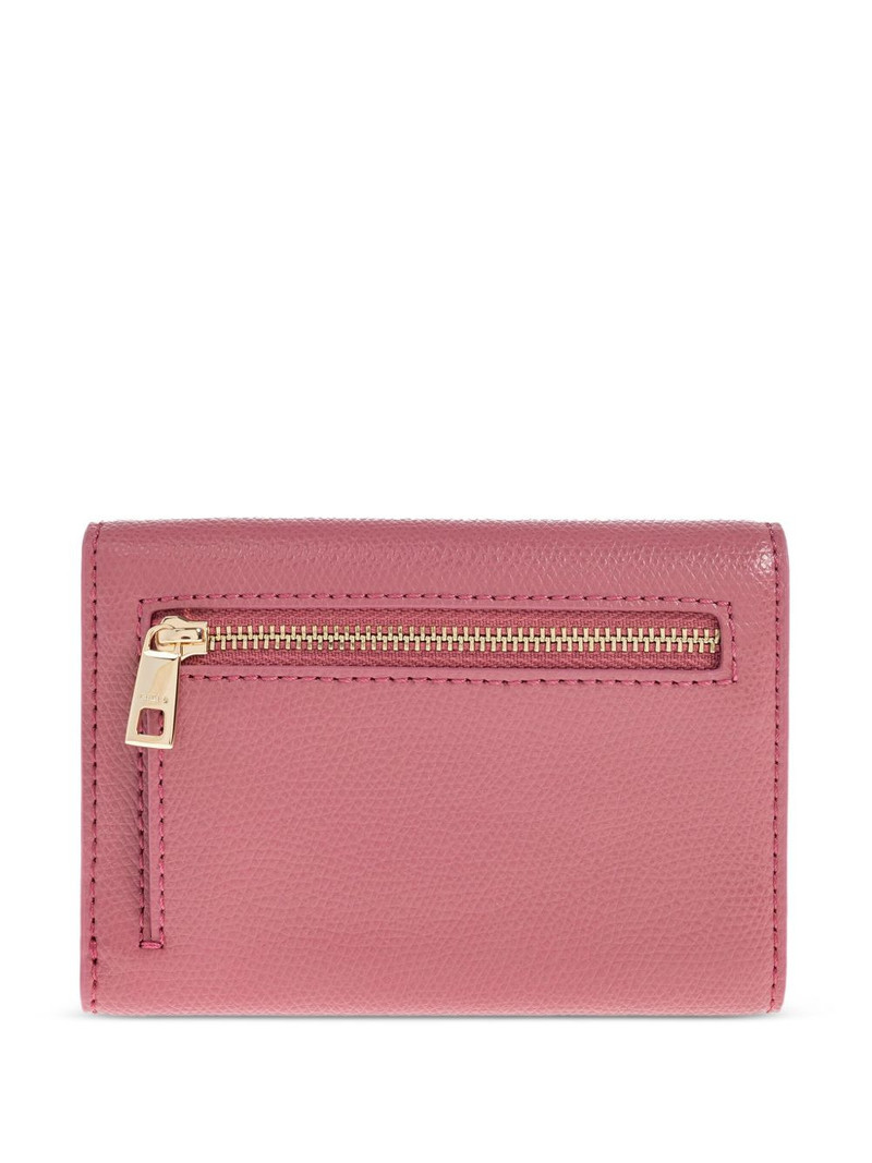 FURLA leather lock-detail wallet outlook