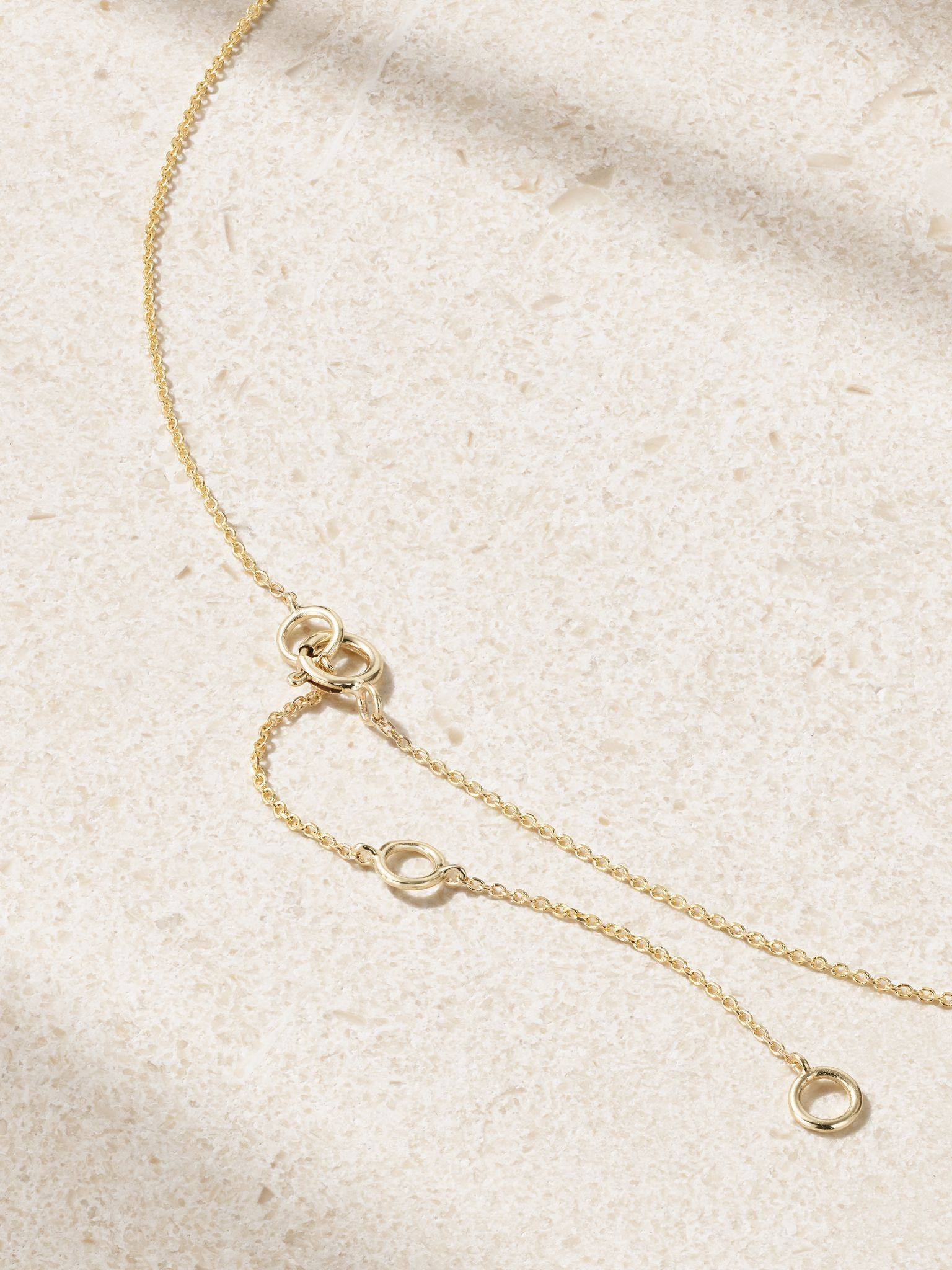 All My Love 10-karat gold and silver-tone diamond necklace Gold - 3