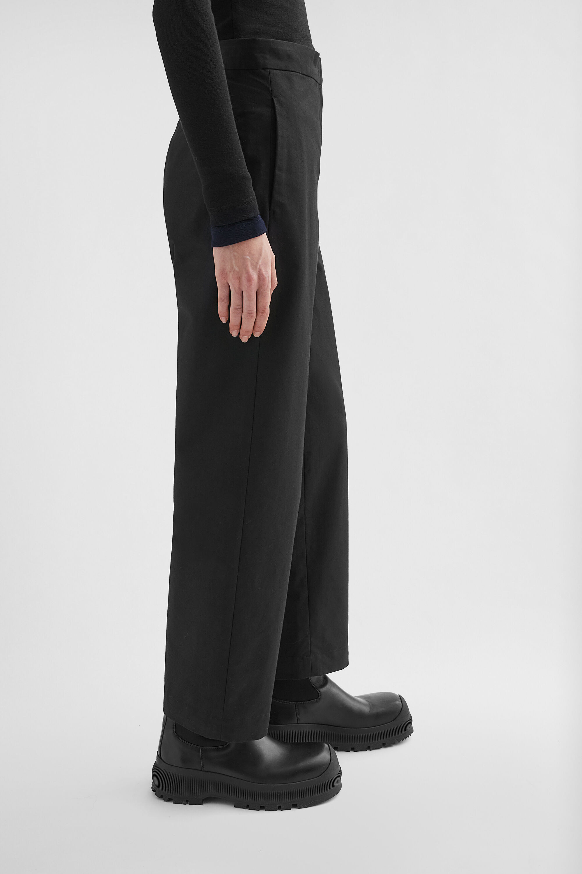 Cotton Tapered Trousers - 4