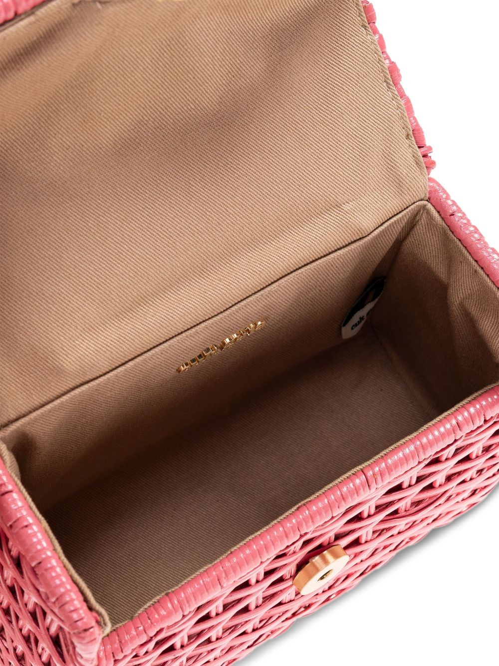 woven top-handle mini bag - 5