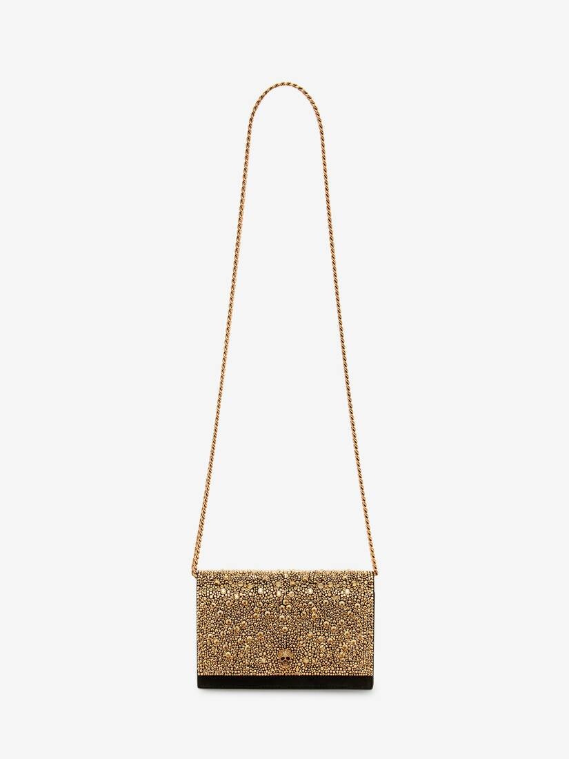 Small Skull Bag in Gold - 5