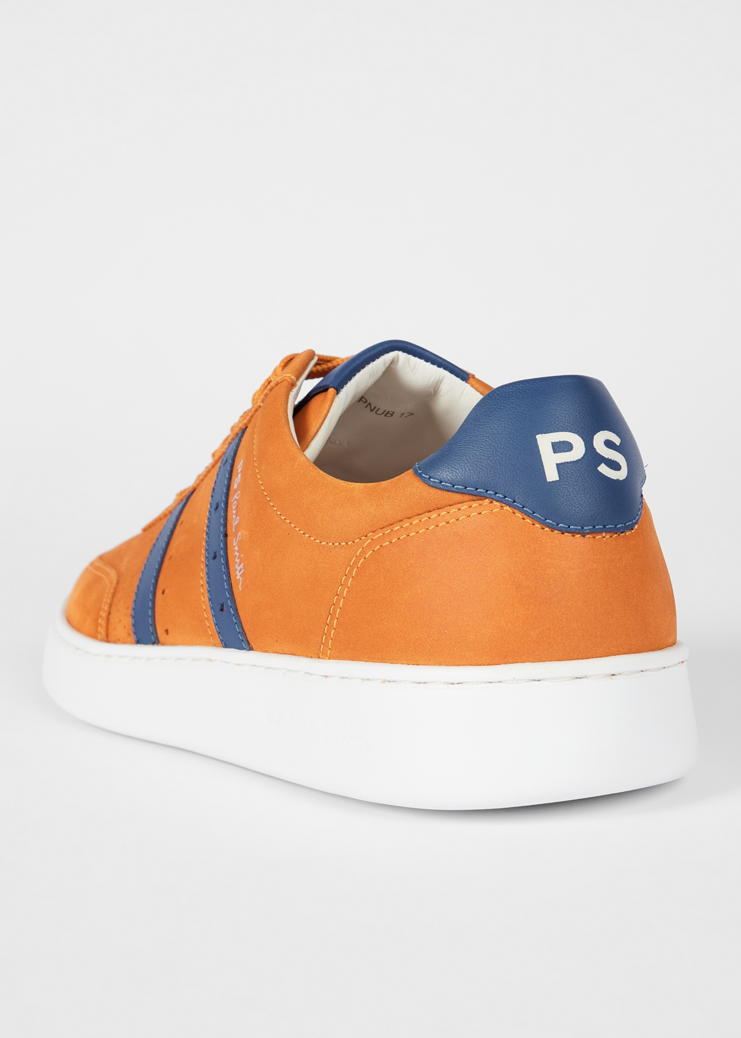 Orange Leather 'Birch' Trainers - 3